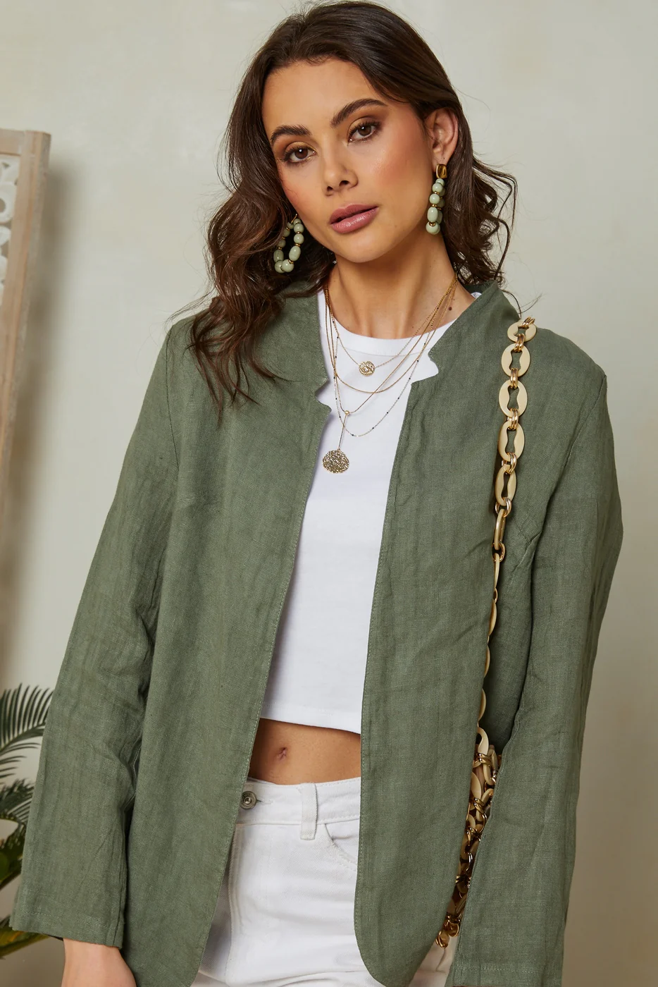 Veste - Kaki - Femme - Image 2