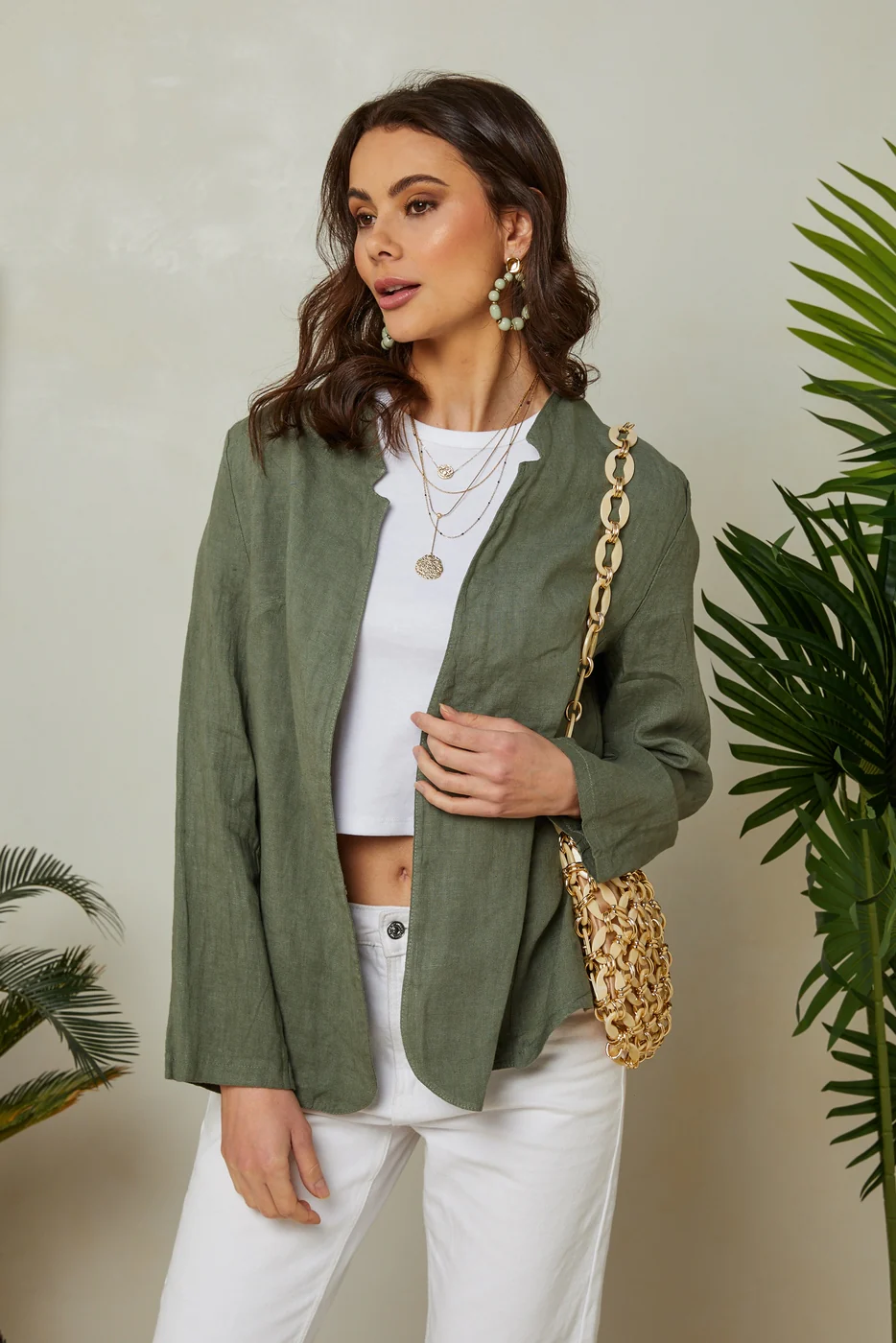 Veste - Kaki - Femme - Image 4
