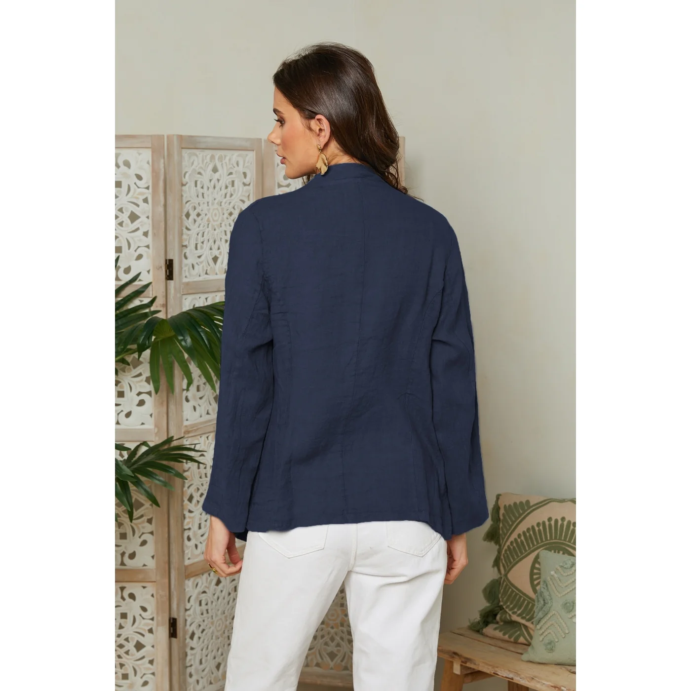 Veste - Marine - Femme - Image 3