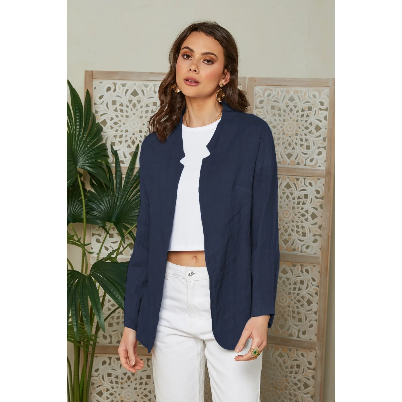 Veste - Marine - Femme - Image 4