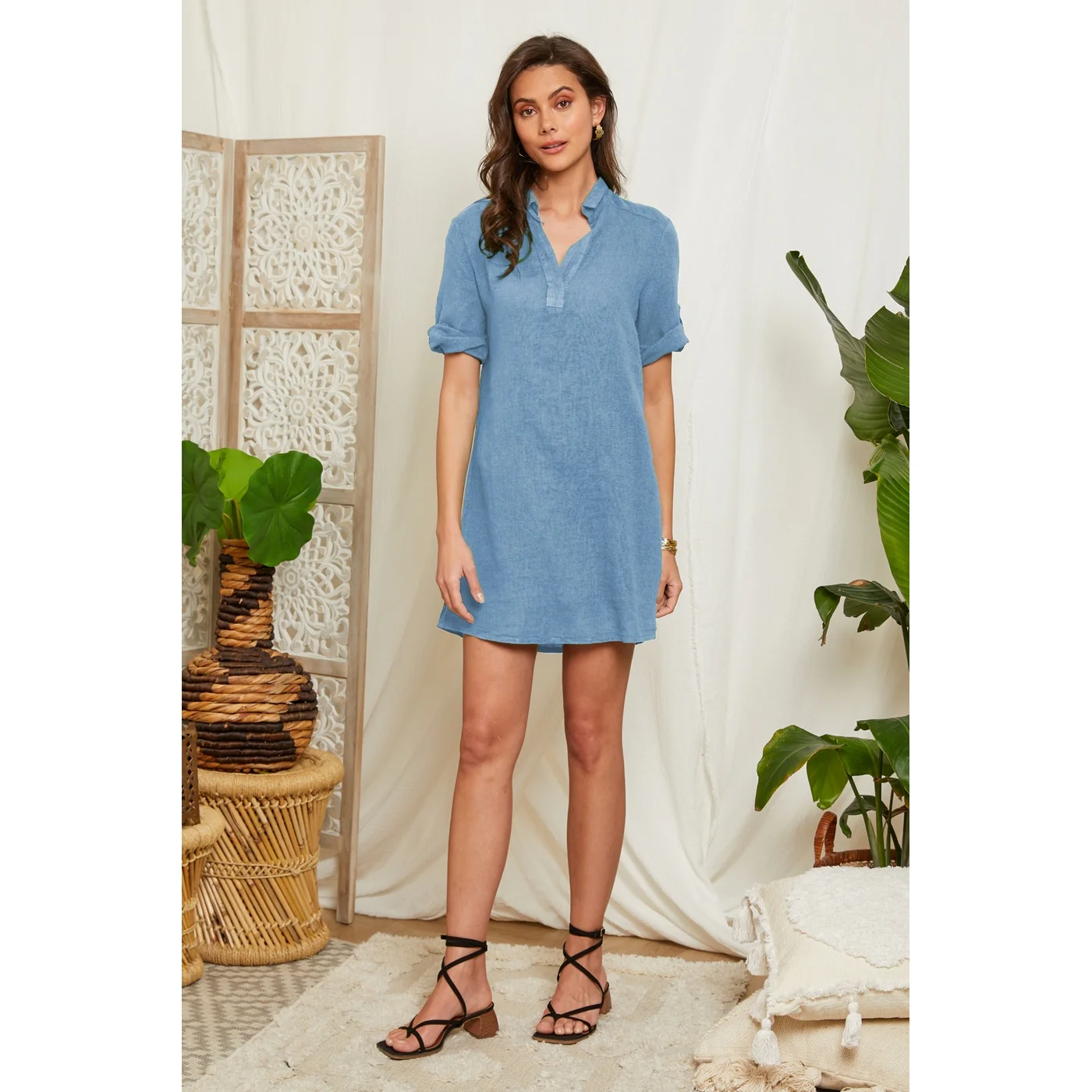 Robe - Indigo - Femme - Image 3
