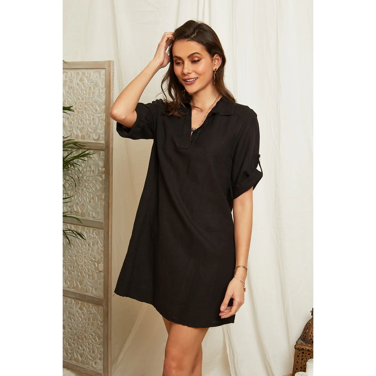 Robe - Noir - Femme - Image 4