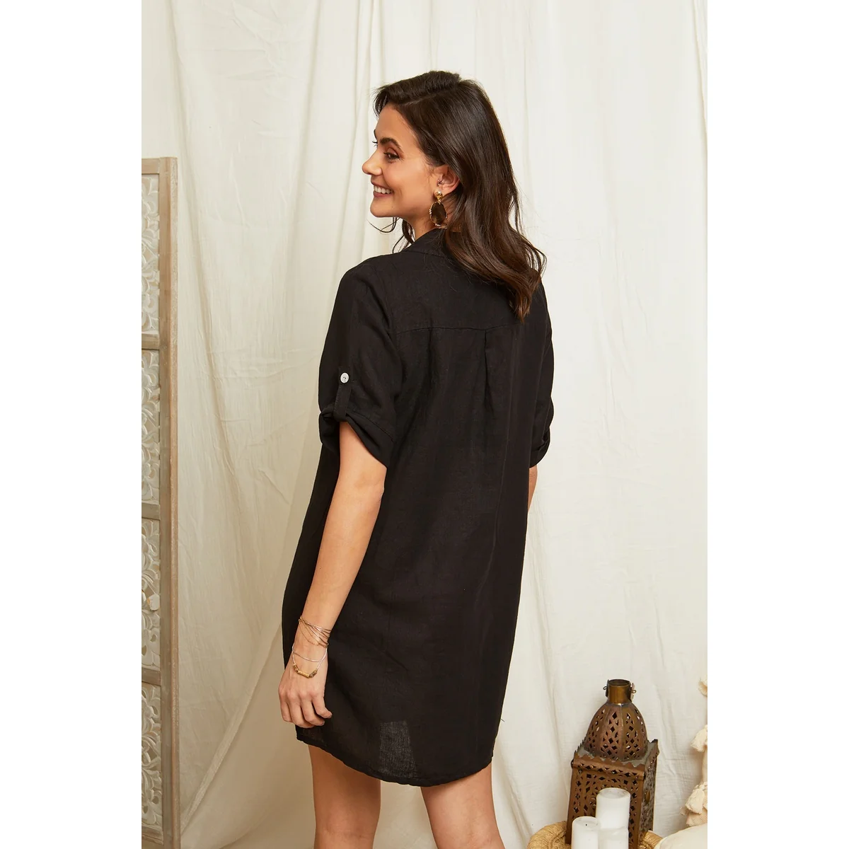 Robe - Noir - Femme - Image 5
