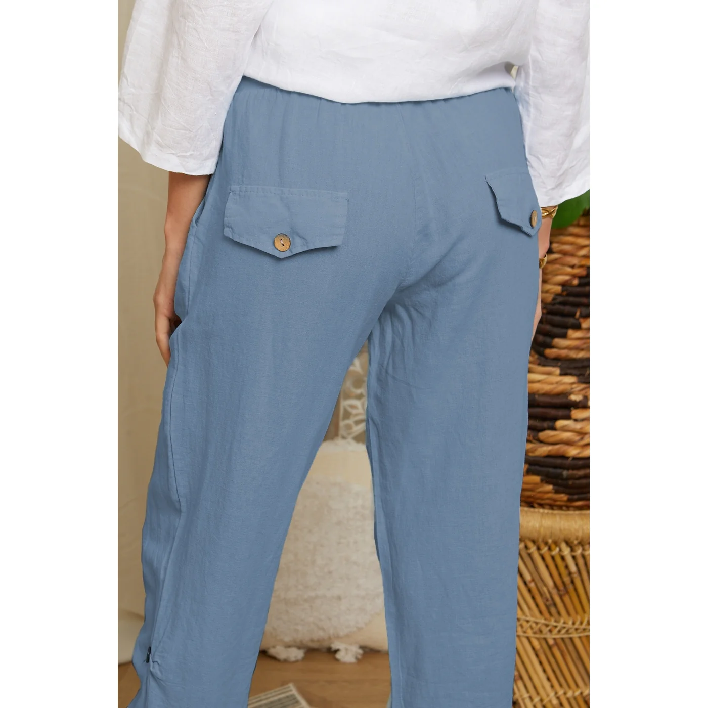 Pantalon - Indigo - Femme - Image 2