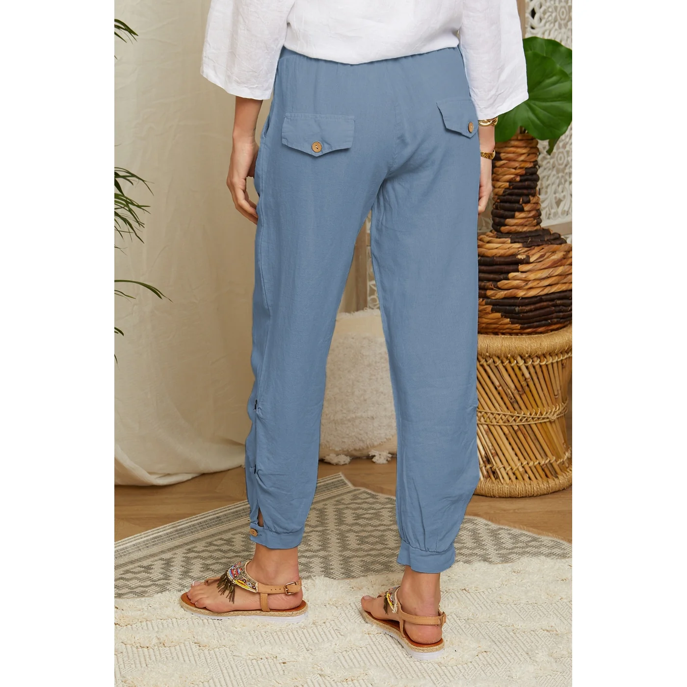 Pantalon - Indigo - Femme - Image 3