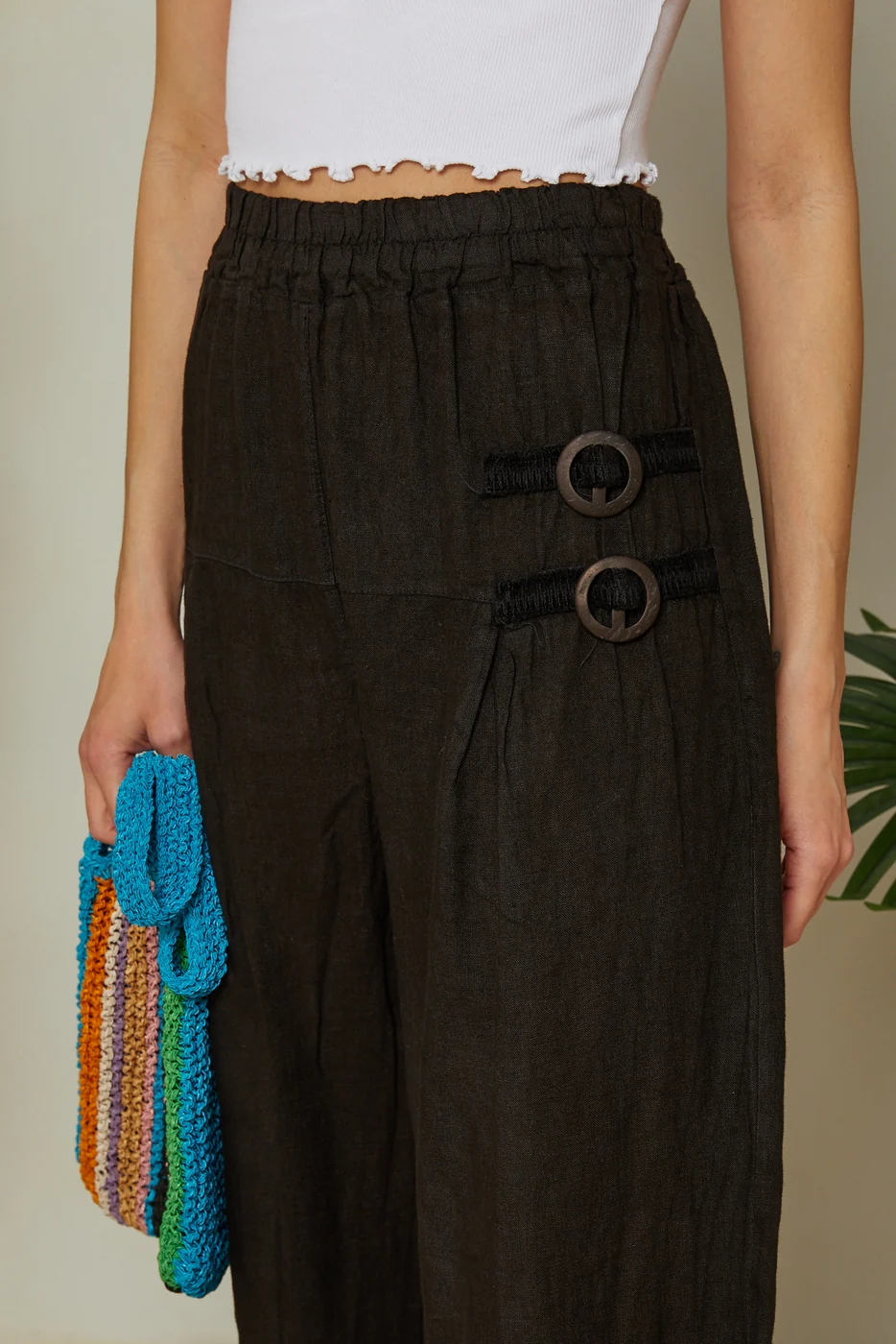 Pantalon - Noir - Femme - Image 3