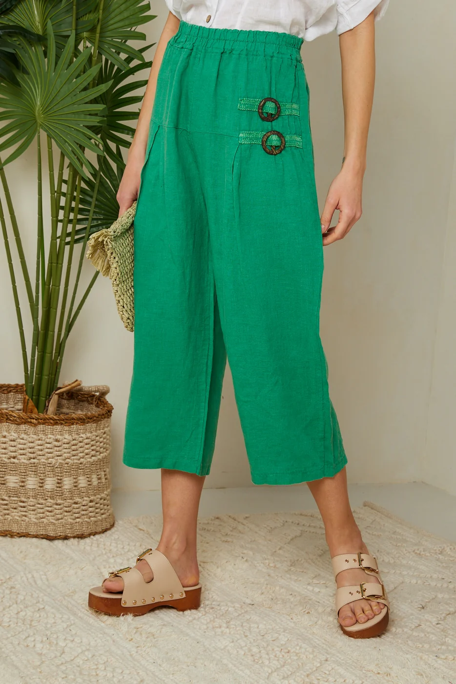 Pantalon - Vert - Femme - Image 4