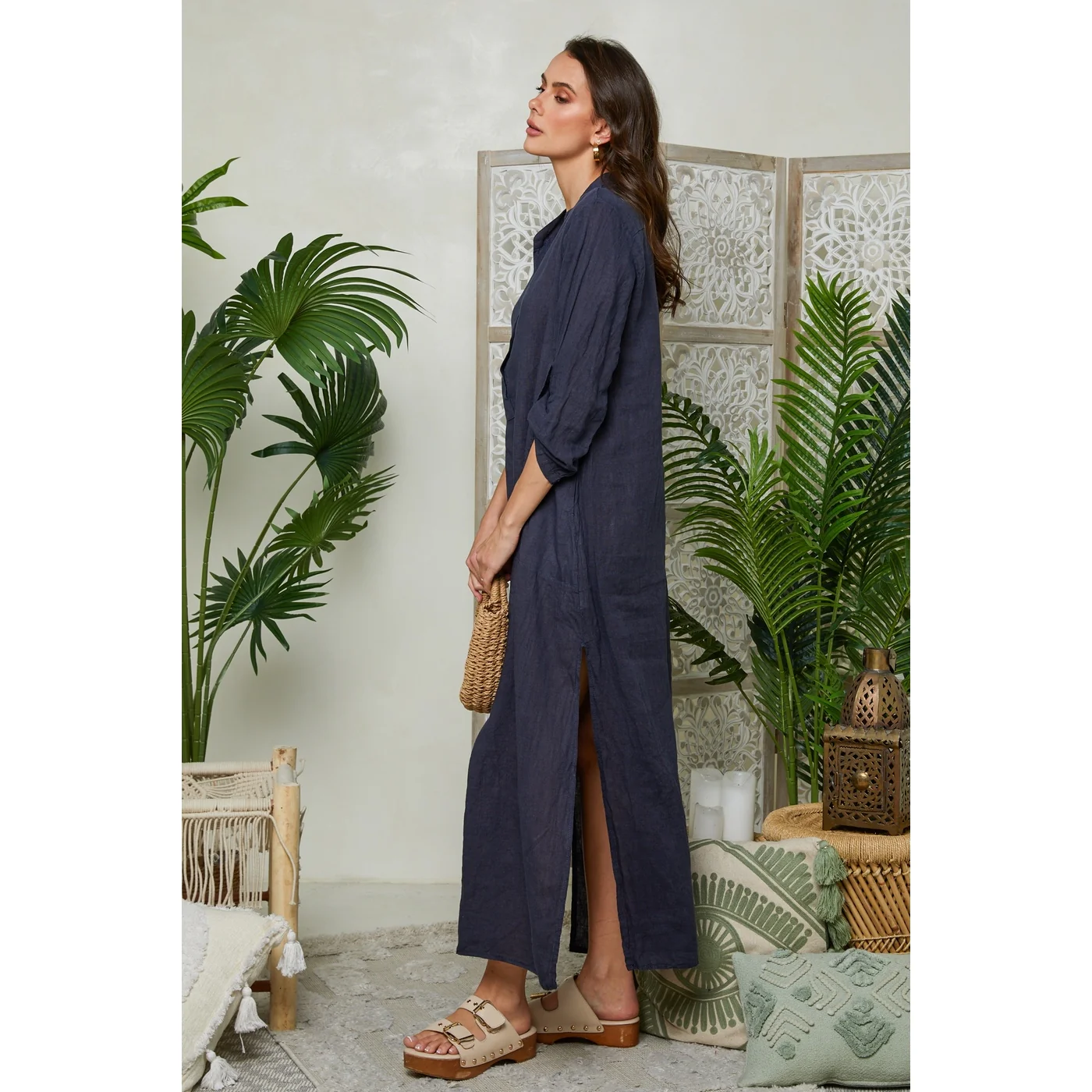 Robe - Marine - Femme - Image 4