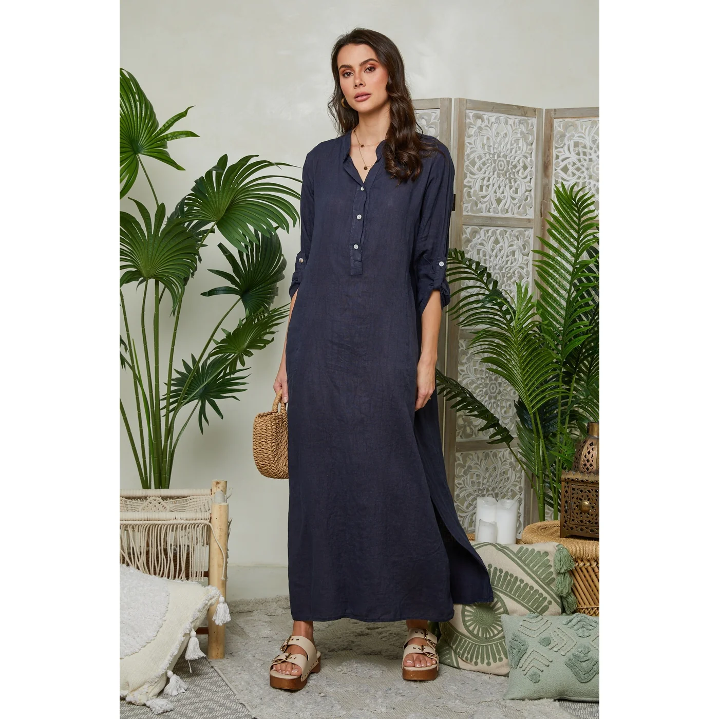Robe - Marine - Femme - Image 5