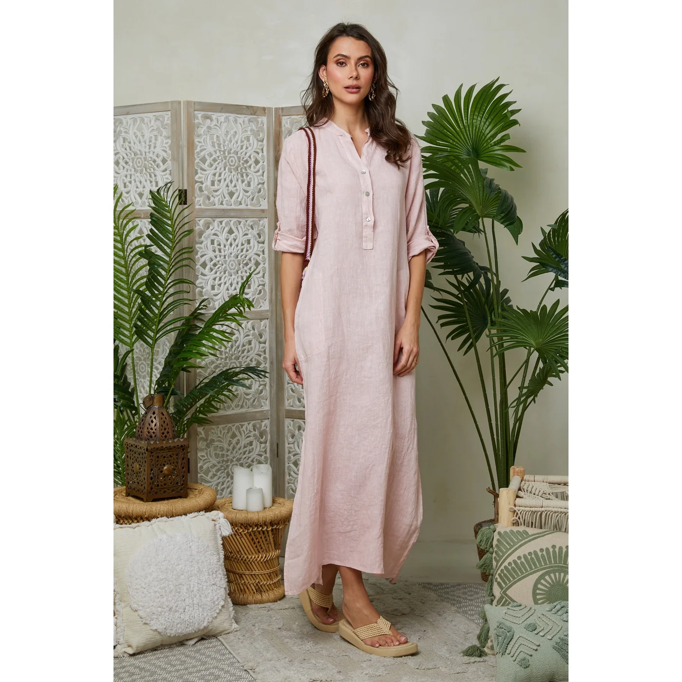 Robe - Rose - Femme - Image 4