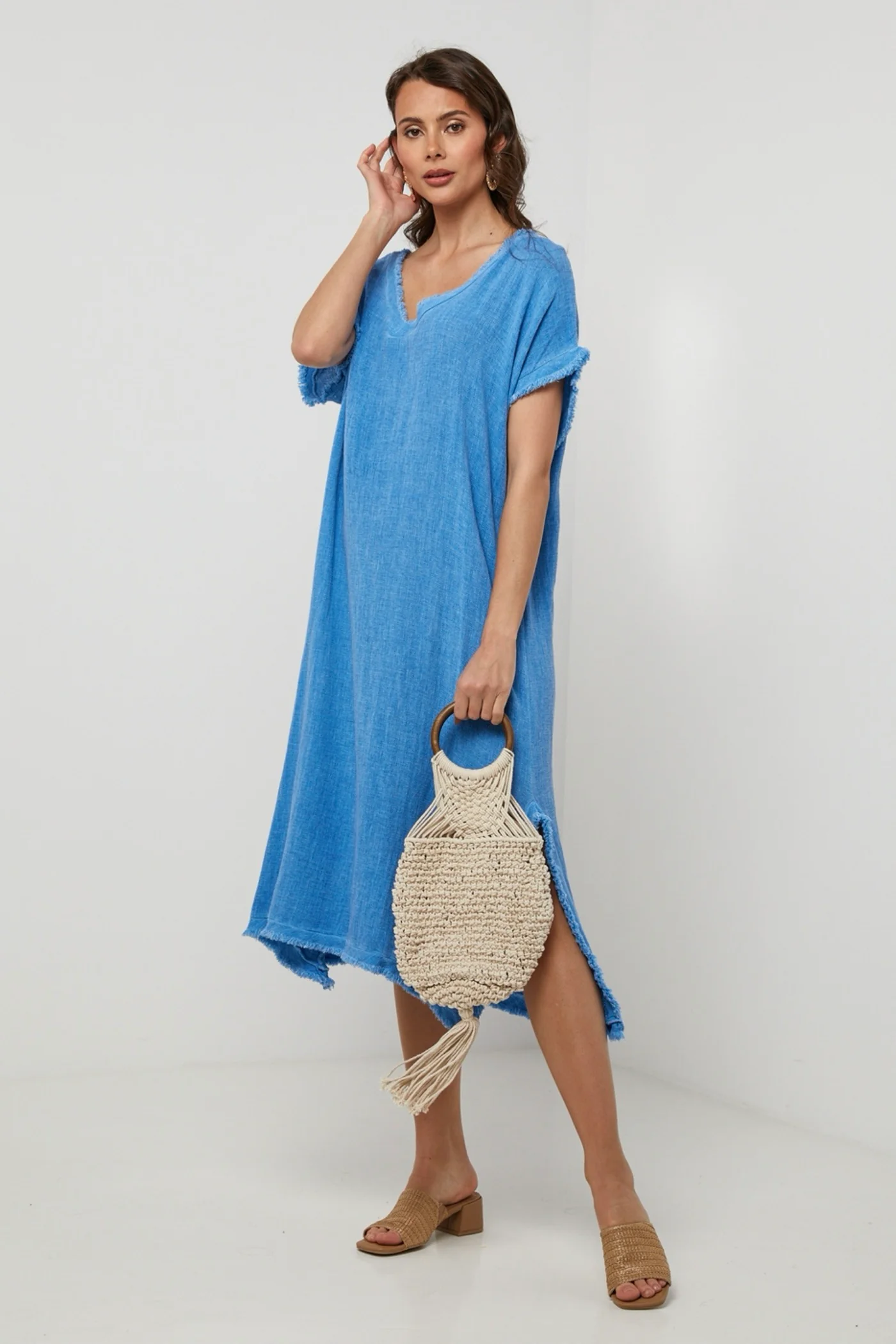 Robe - Indigo - Femme - Image 2