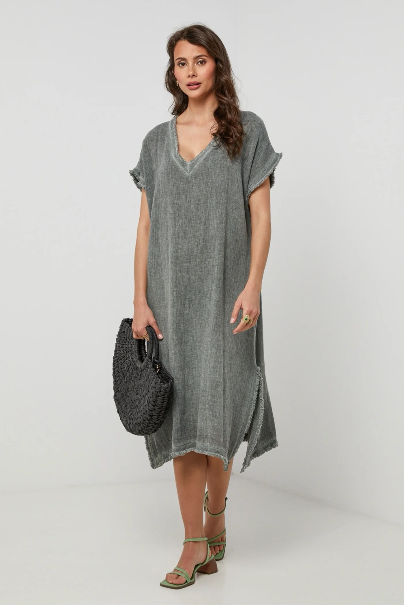 Robe - Kaki - Femme - Image 2