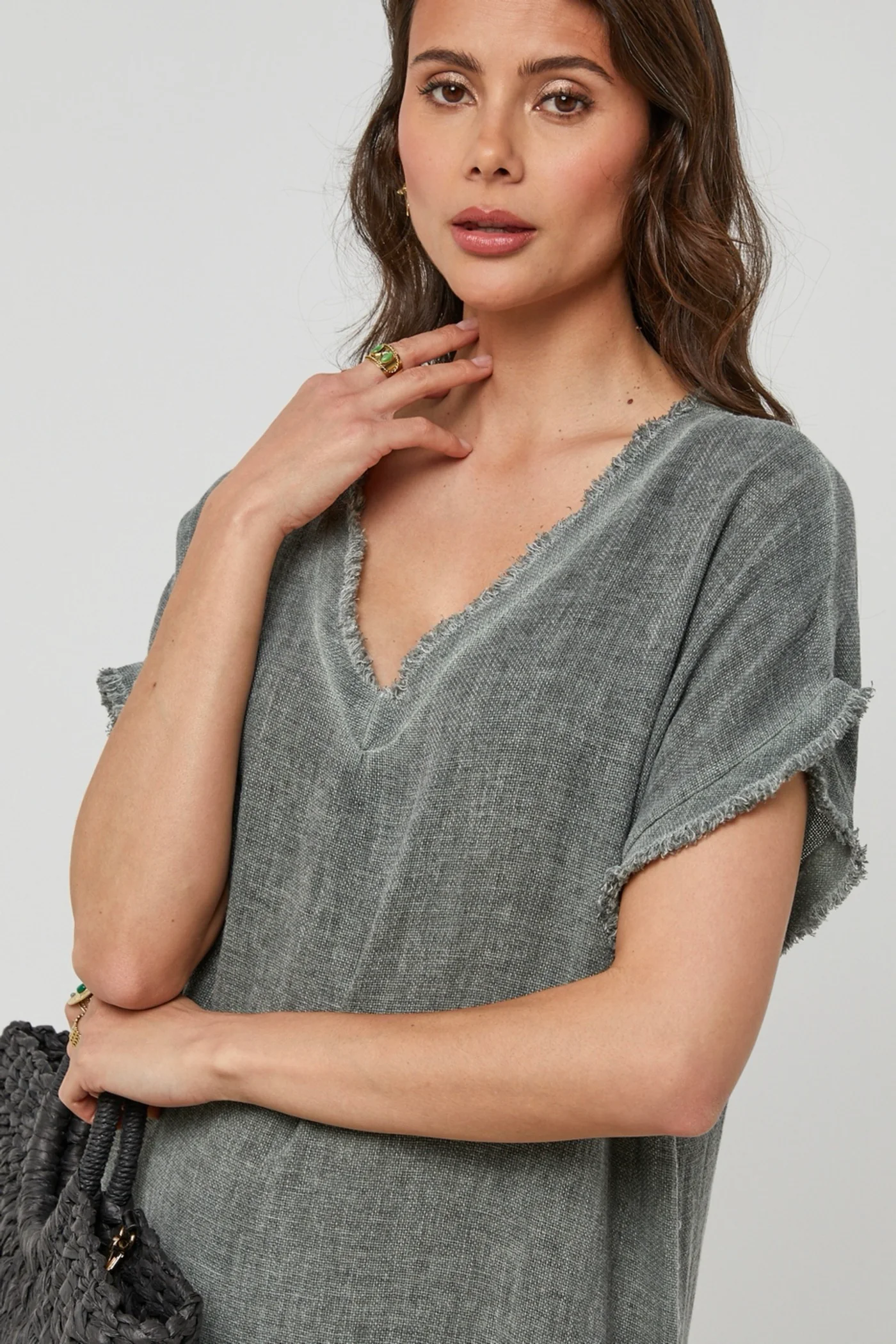 Robe - Kaki - Femme - Image 5