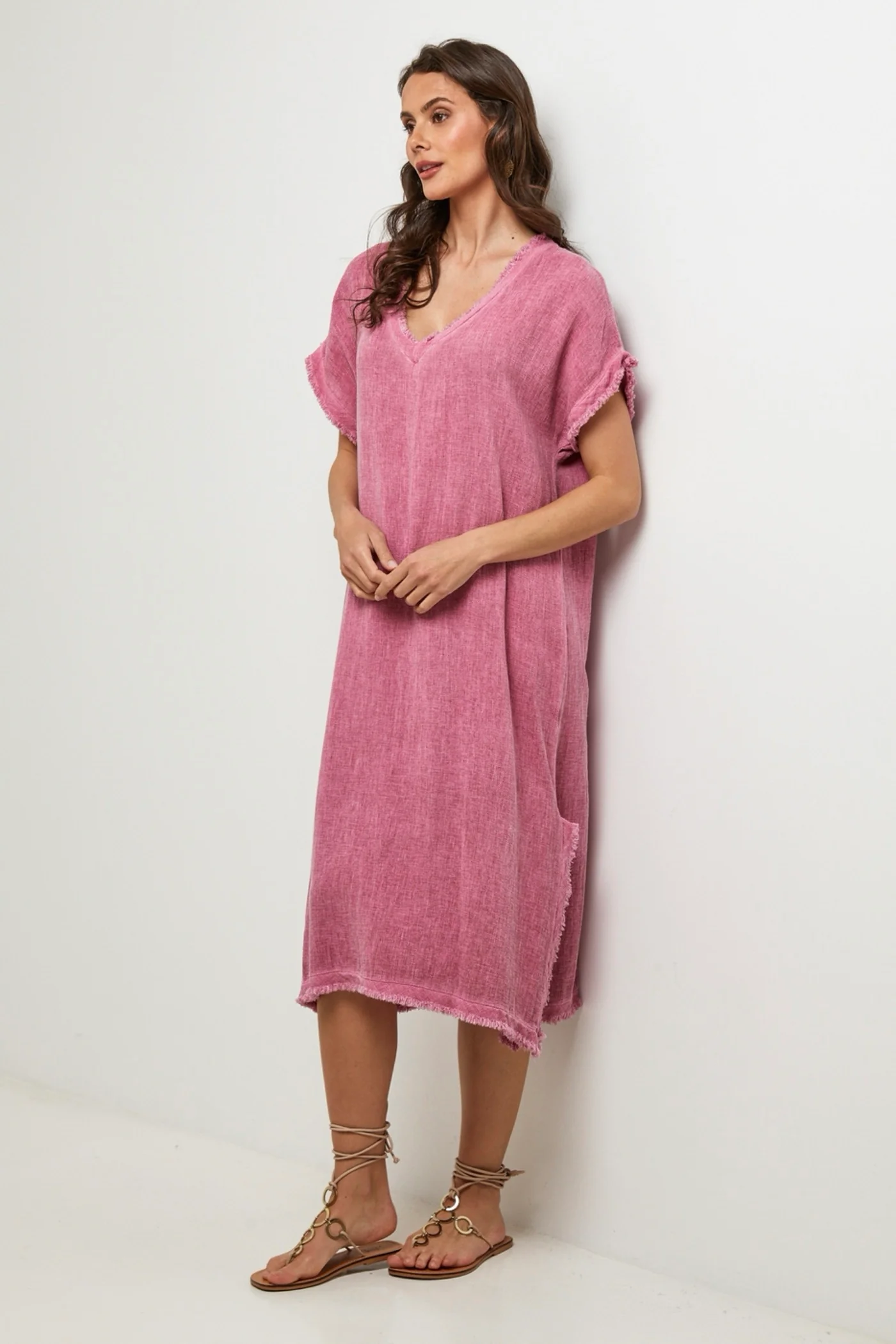 Robe - Rose - Femme - Image 3