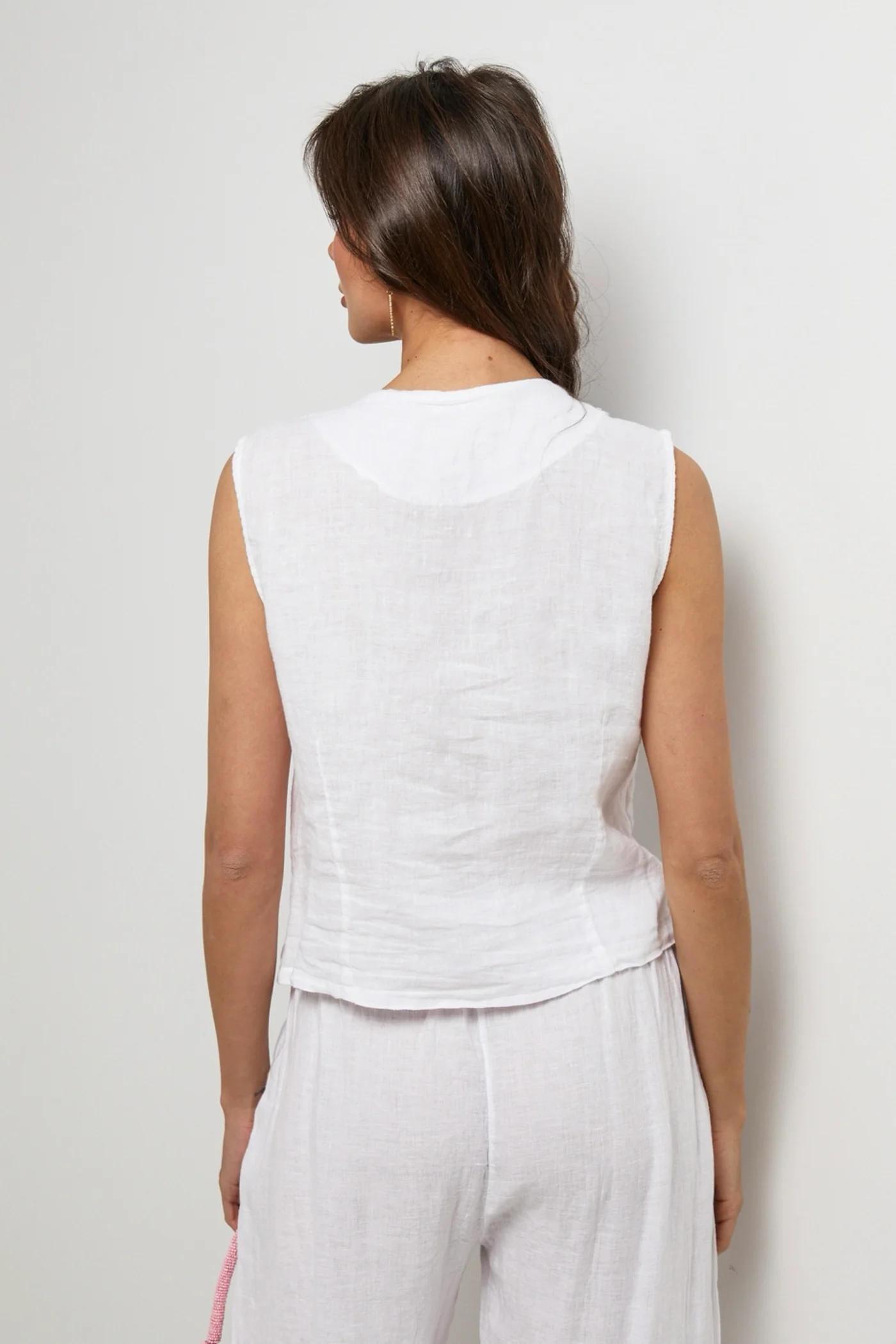 Gilet - Blanc - Femme - Image 3