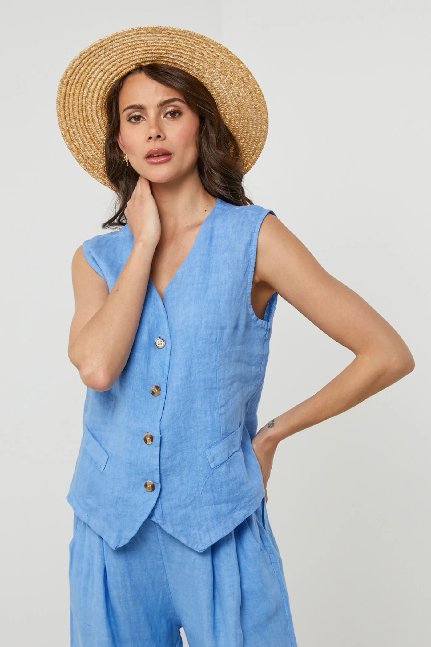 Gilet - Indigo - Femme - Image 2