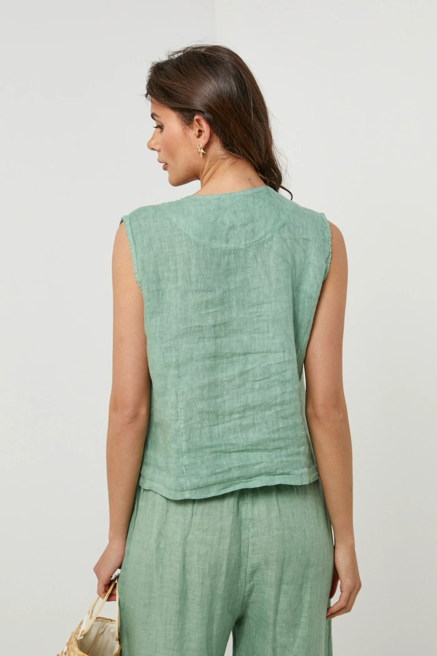 Gilet - Vert - Femme - Image 3