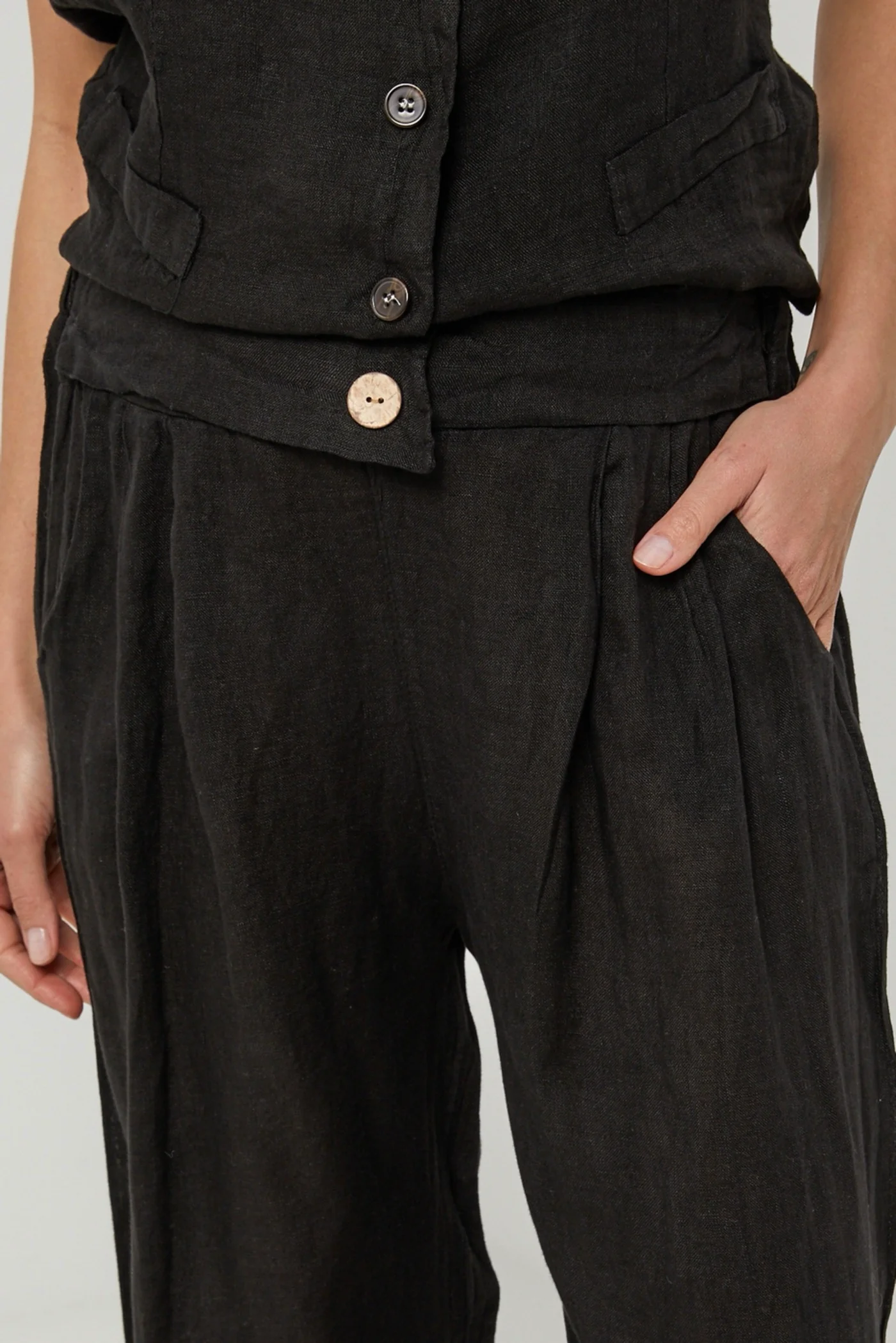 Pantalon - Noir - Femme - Image 2