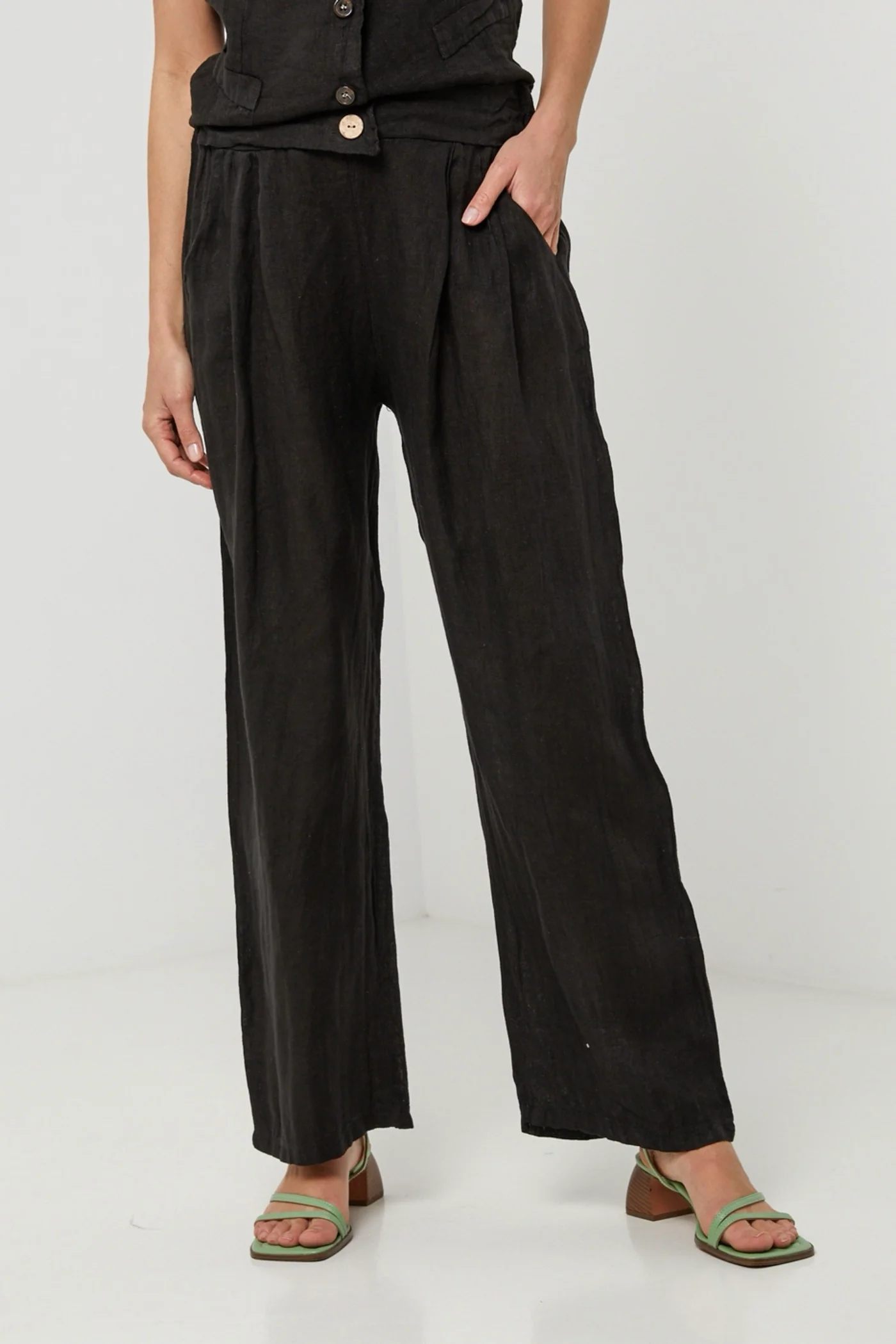 Pantalon - Noir - Femme - Image 4
