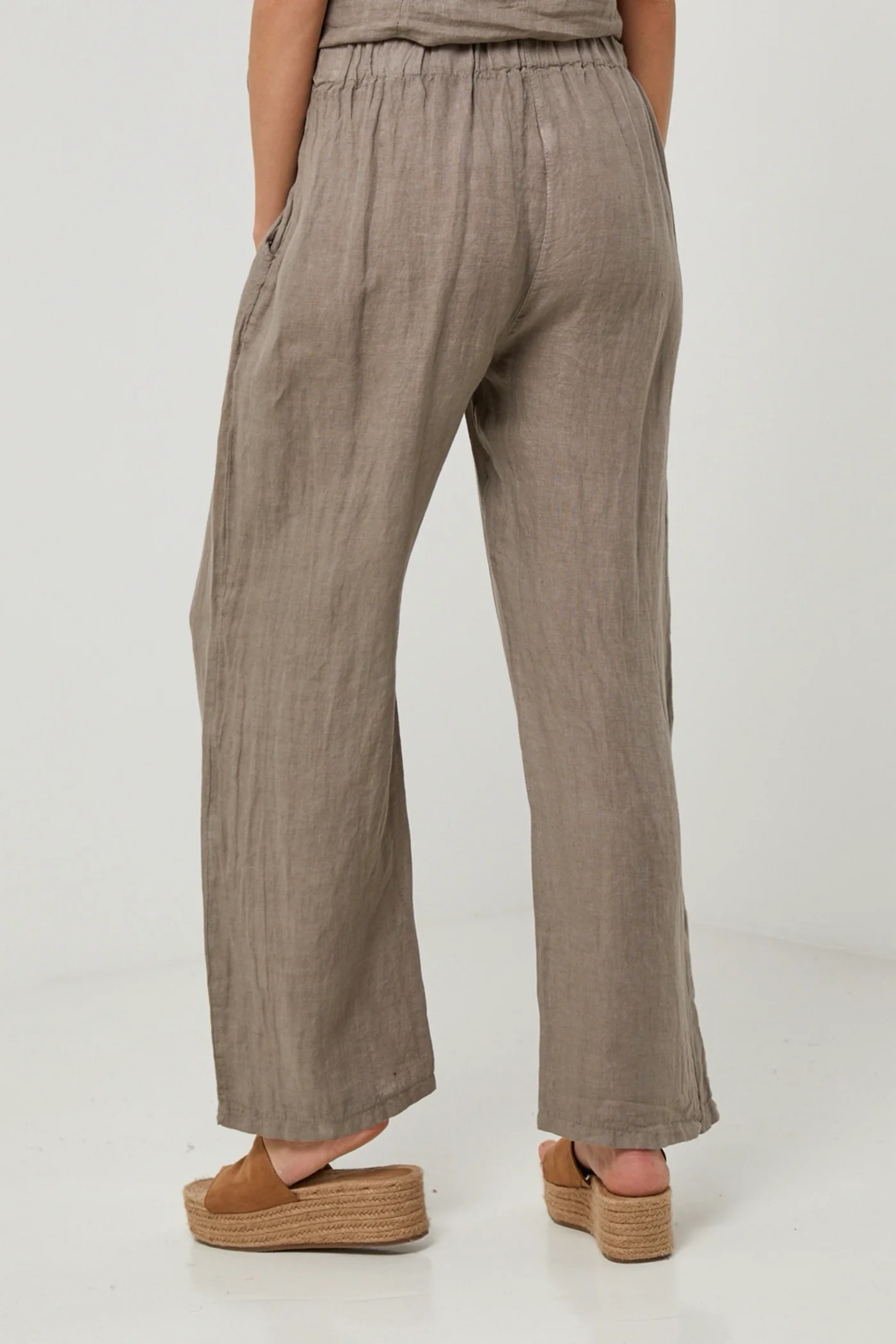 Pantalon - Taupe - Femme - Image 4