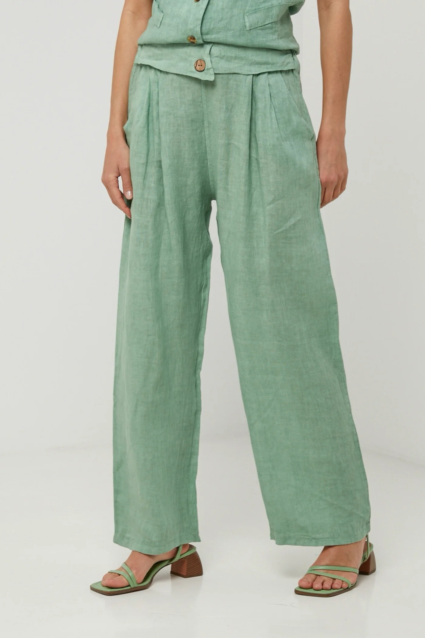 Pantalon - Vert - Femme - Image 4