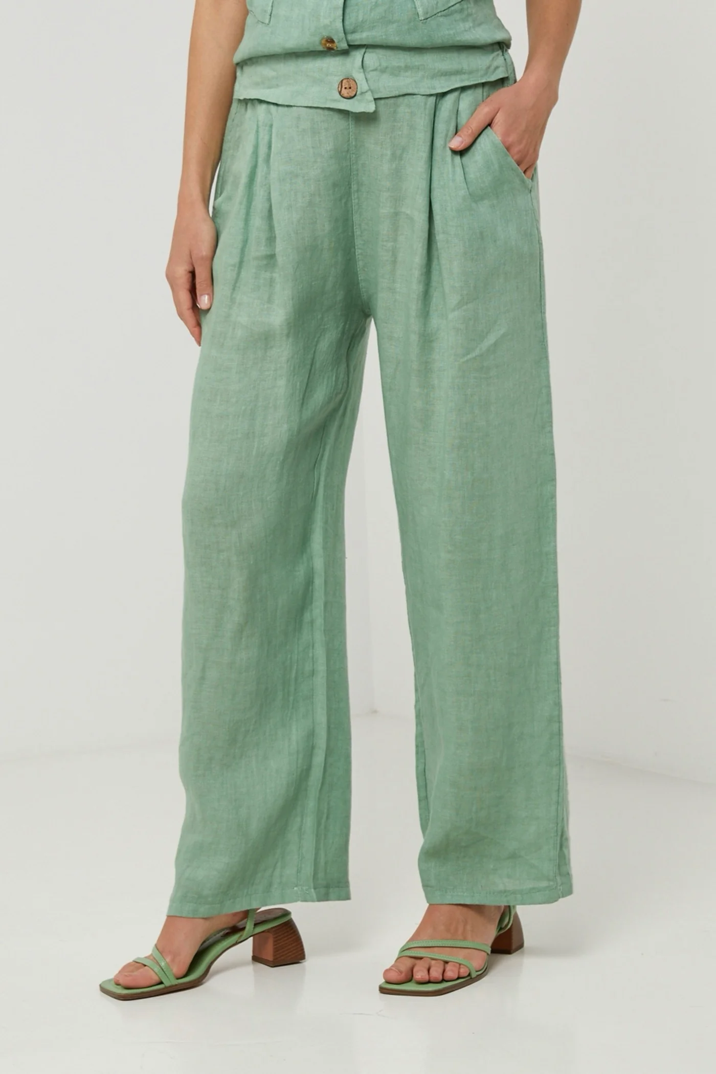 Pantalon - Vert - Femme - Image 5