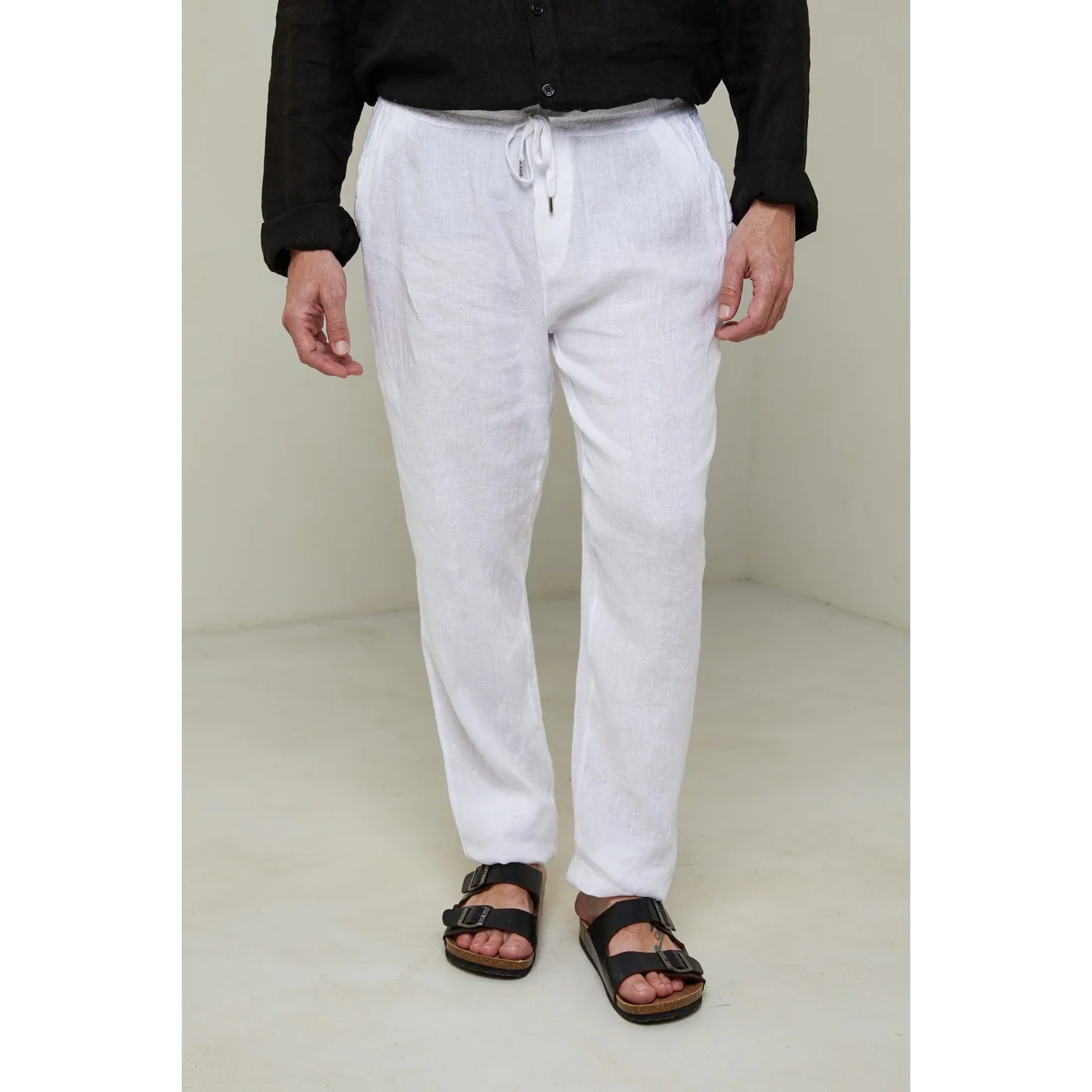 Pantalon - Blanc - Homme - Image 2