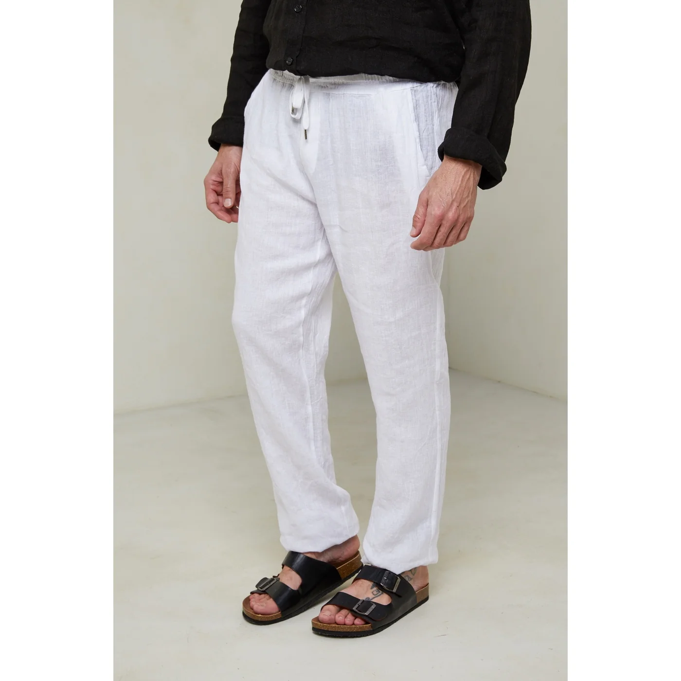 Pantalon - Blanc - Homme - Image 3