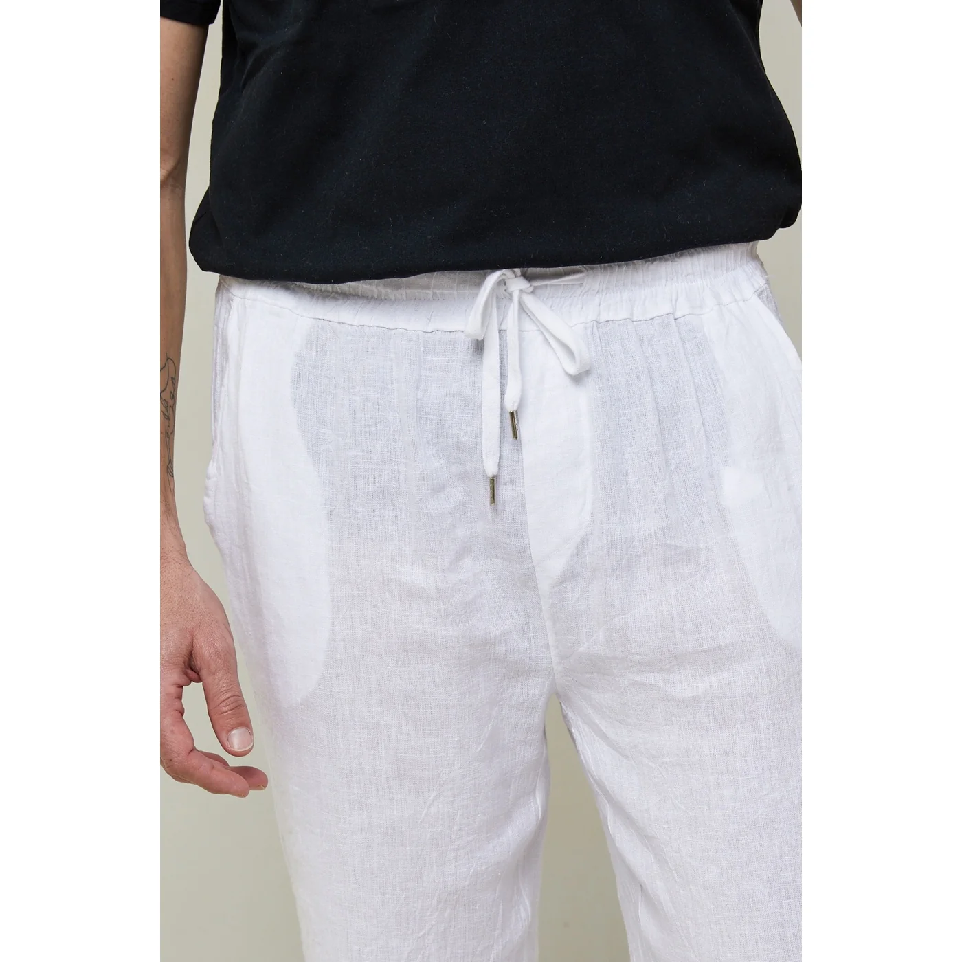 Pantalon - Blanc - Homme - Image 2