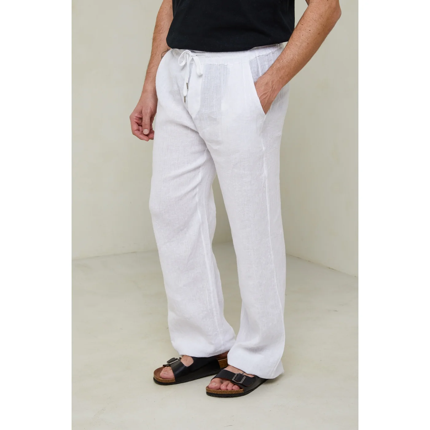 Pantalon - Blanc - Homme - Image 4