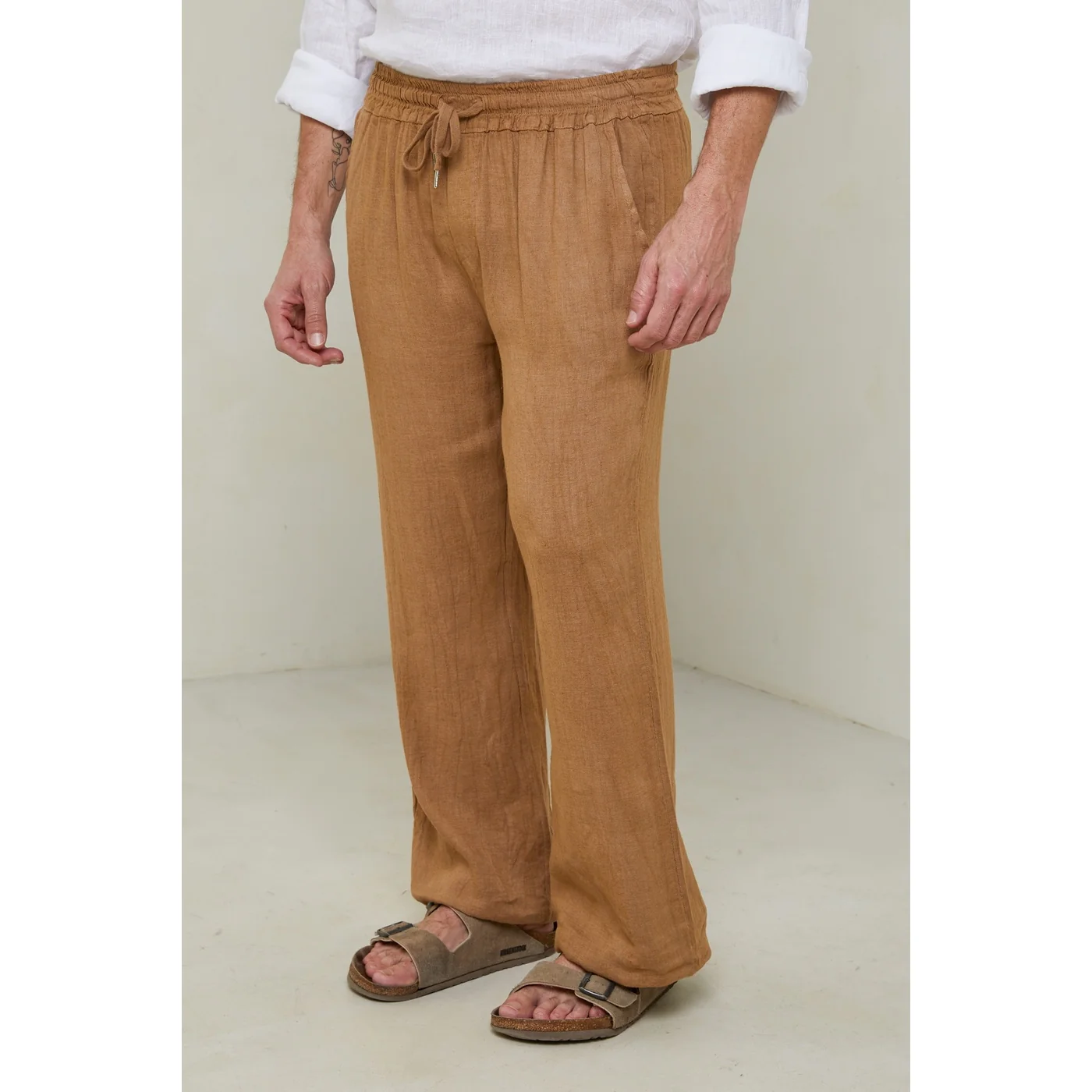 Pantalon - Camel - Homme - Image 4