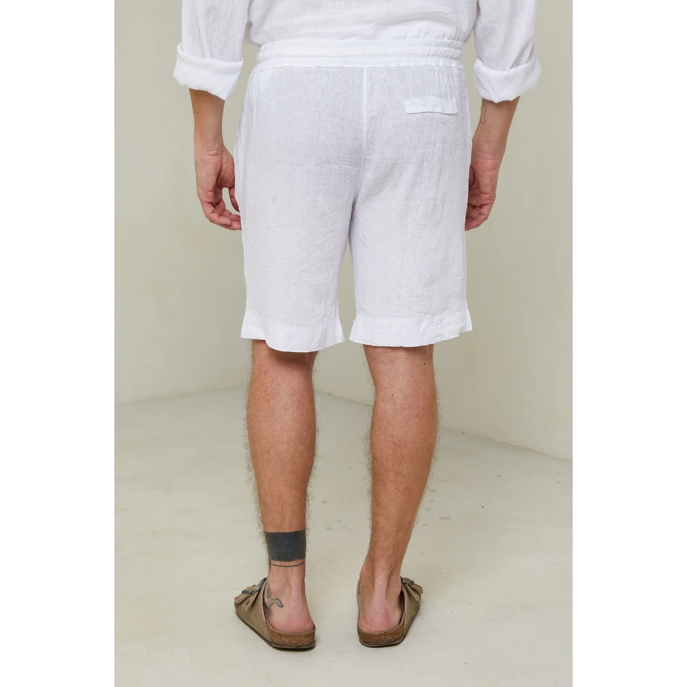 Short - Blanc - Homme - Image 3