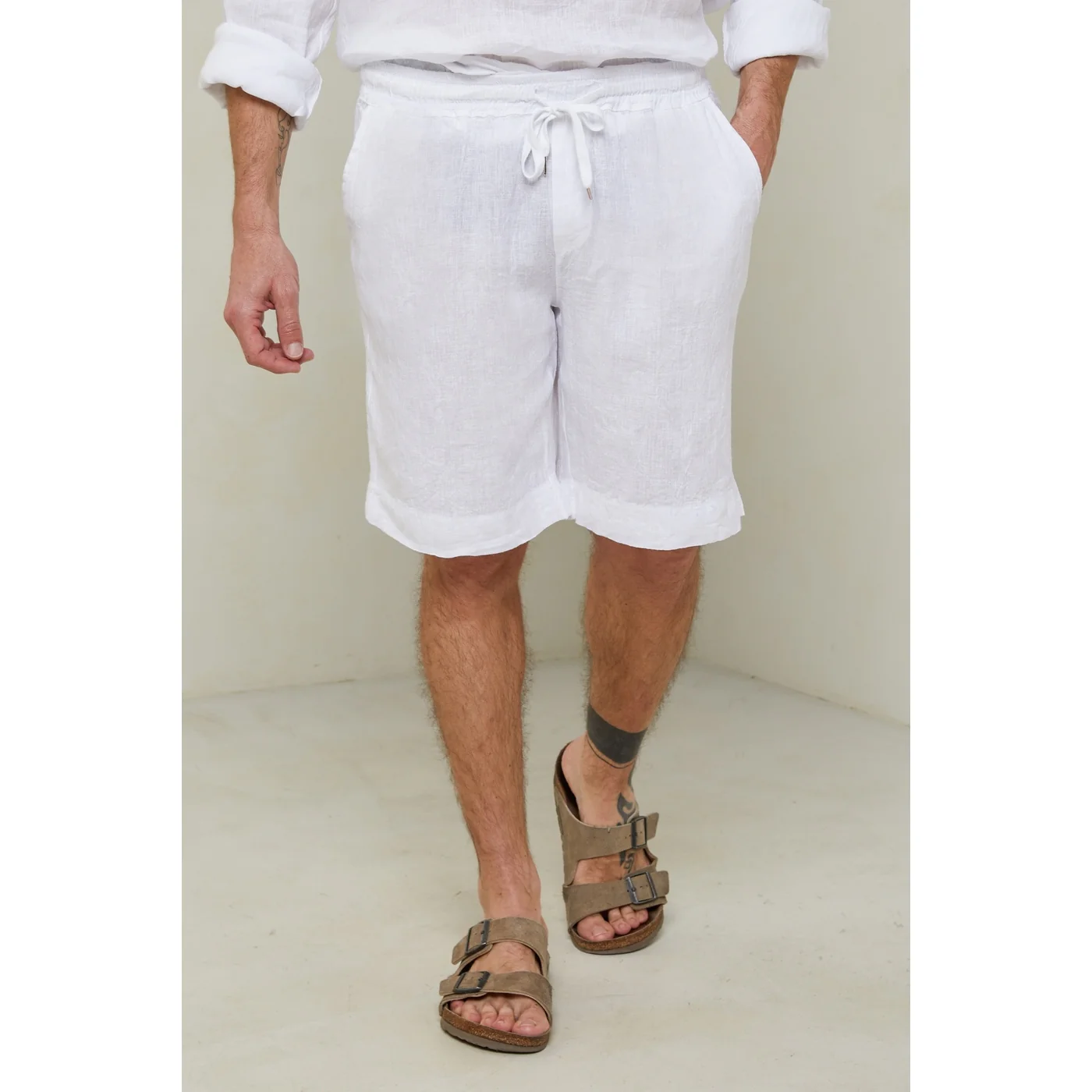 Short - Blanc - Homme - Image 5