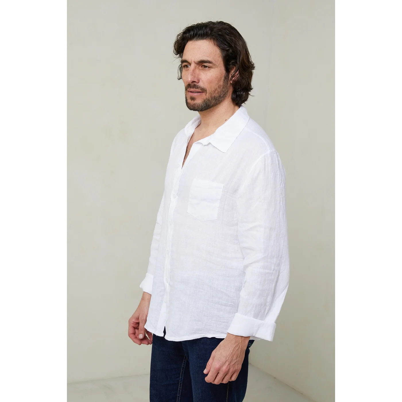 Chemise - Blanc - Homme - Image 4