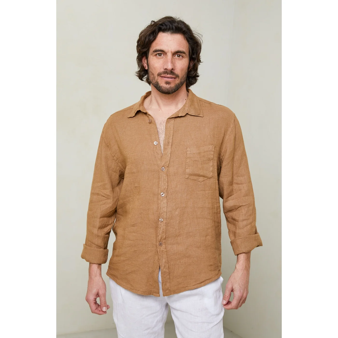 Chemise - Camel - Homme - Image 3