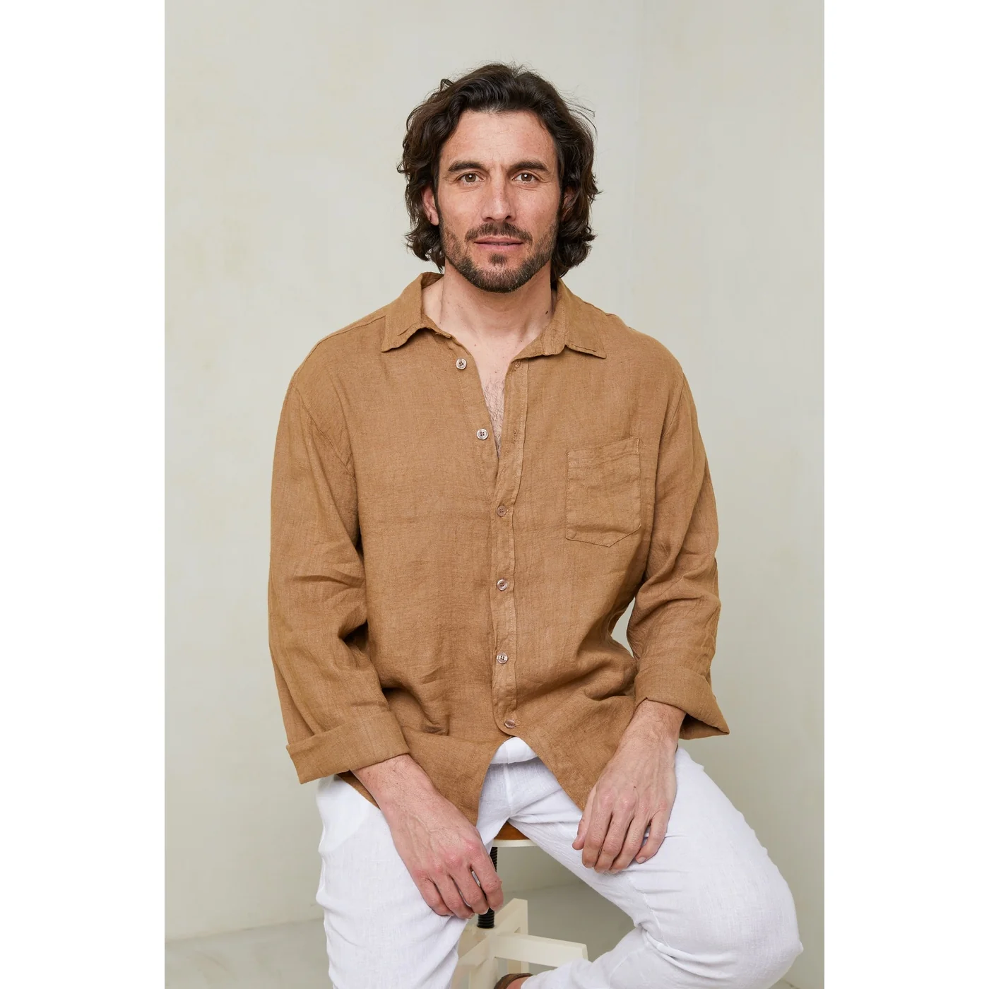 Chemise - Camel - Homme - Image 5