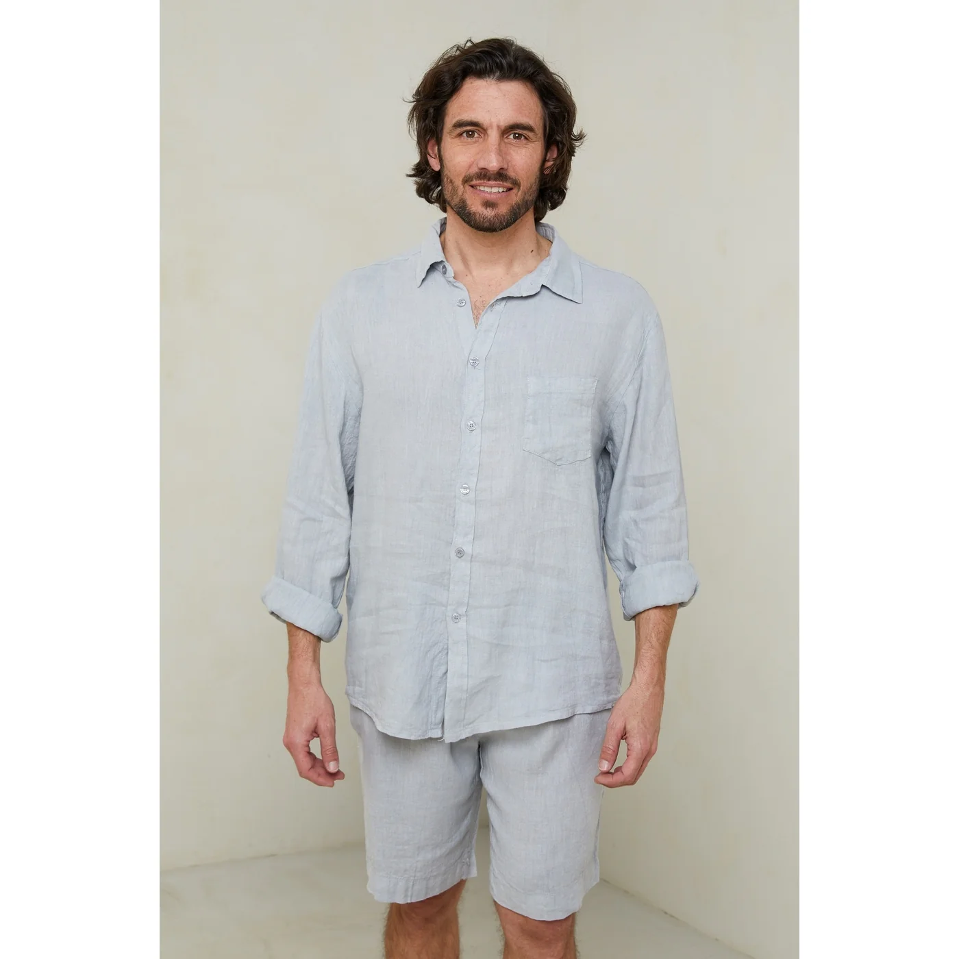 Chemise - Gris Clair - Homme - Image 4