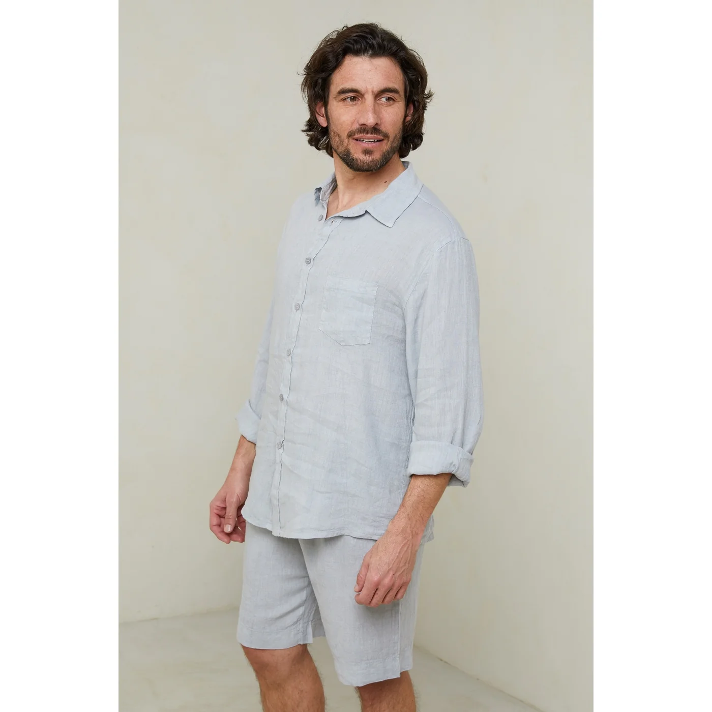 Chemise - Gris Clair - Homme - Image 5