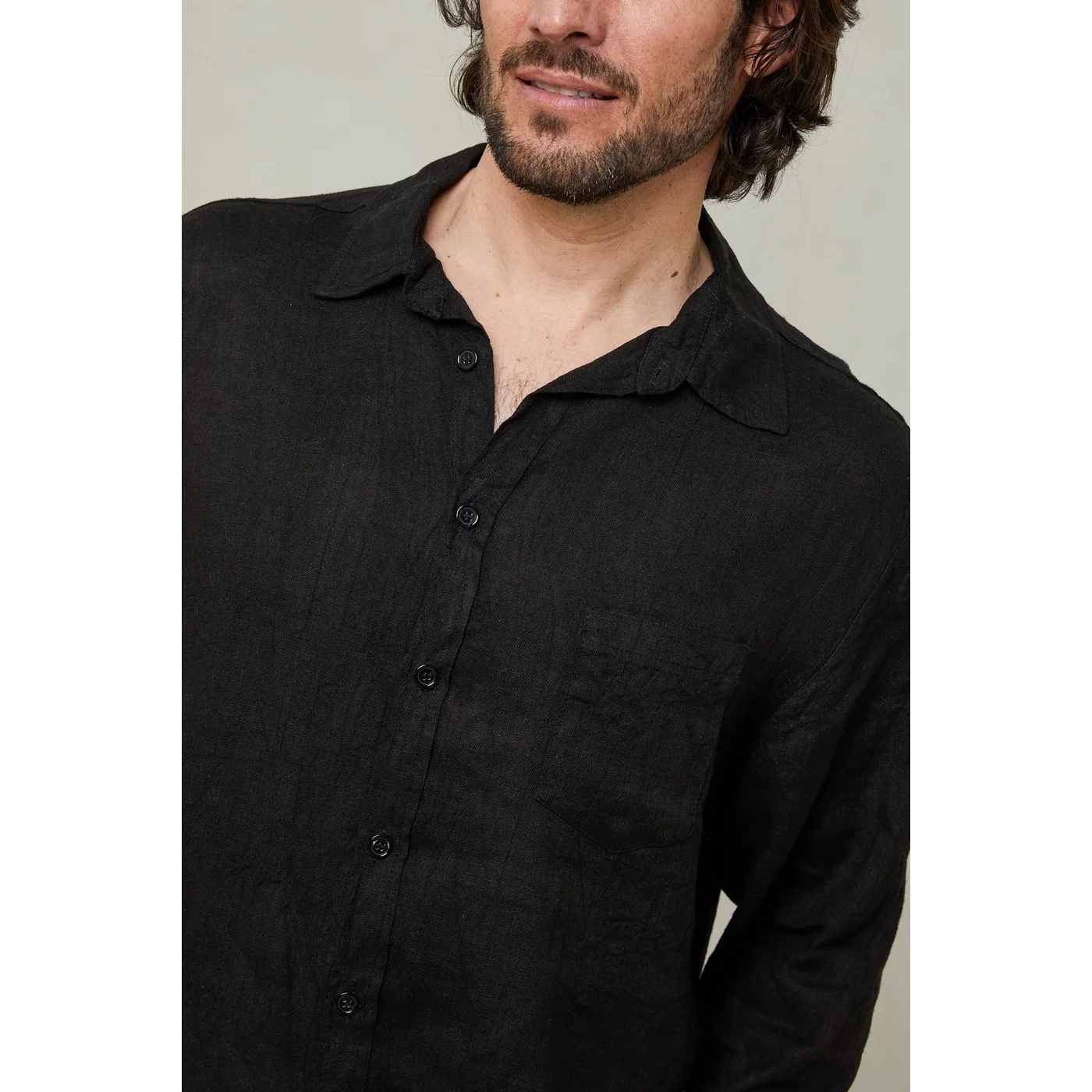Chemise - Noir - Homme - Image 2
