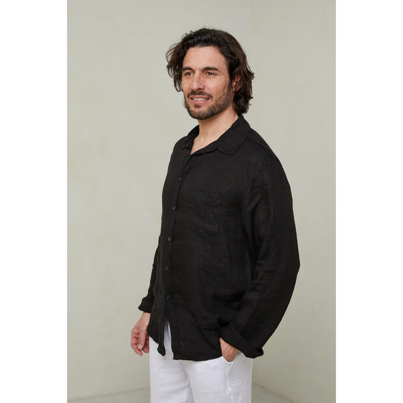 Chemise - Noir - Homme - Image 4