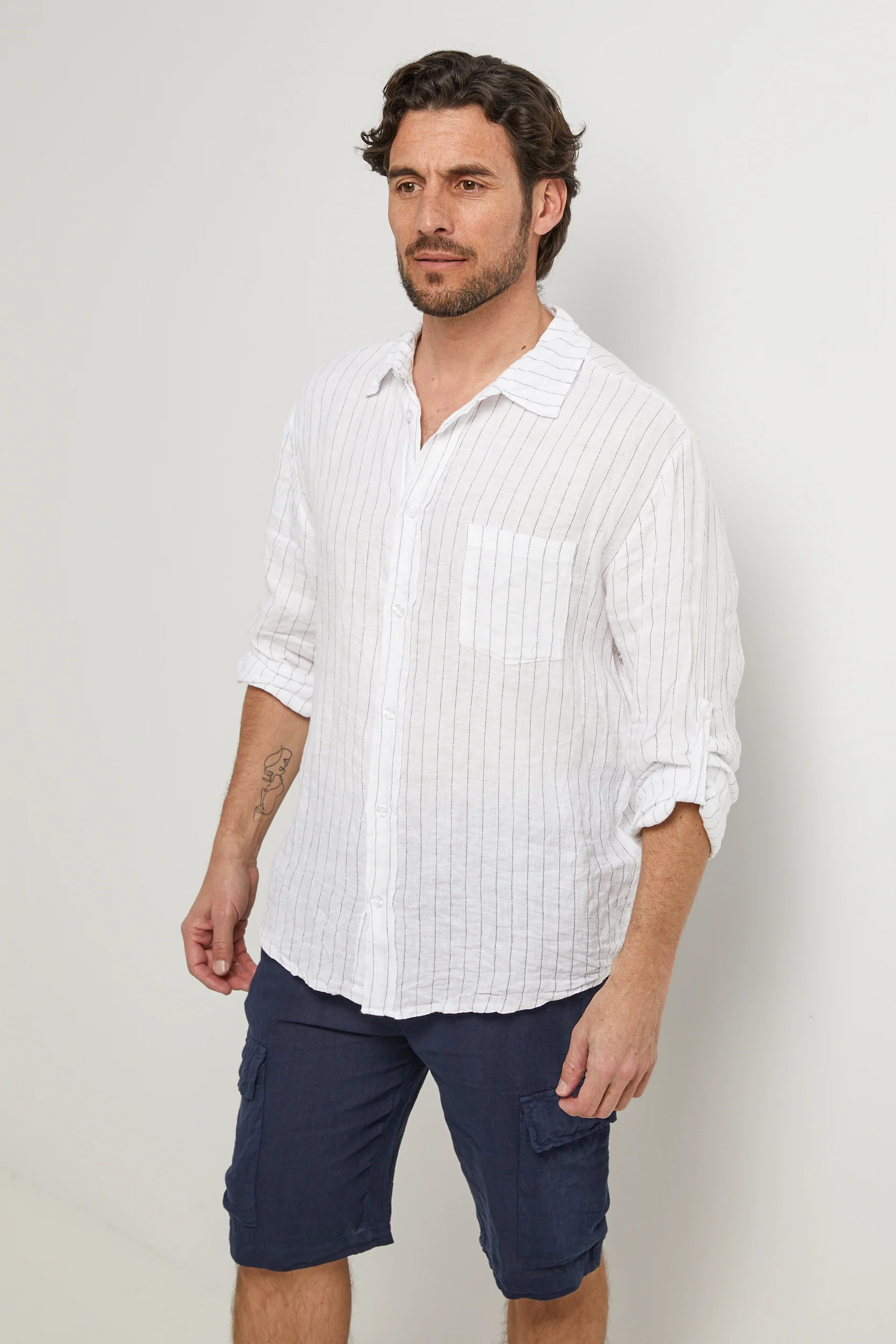 Chemise - Blanc - Homme - Image 2