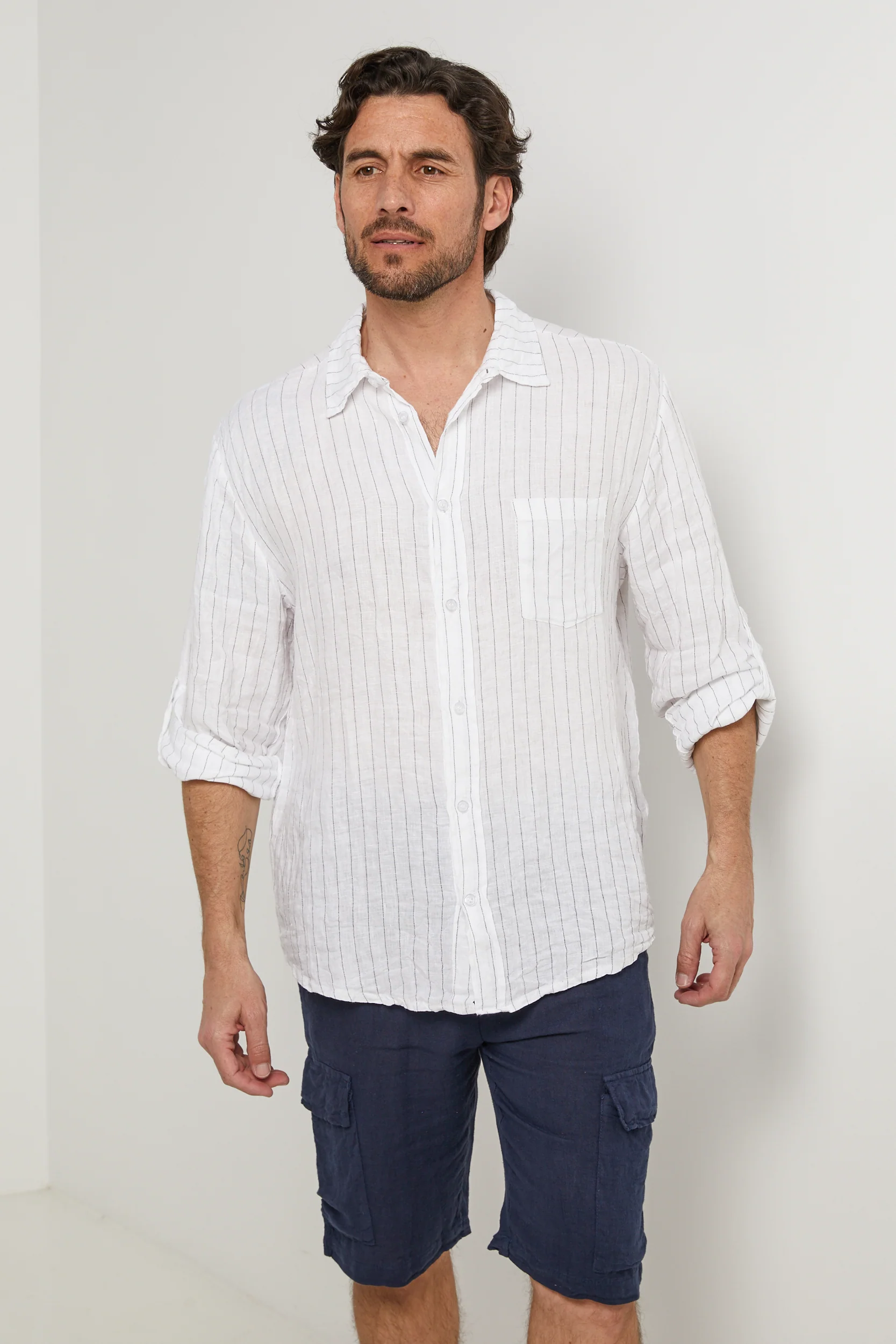 Chemise - Blanc - Homme - Image 3