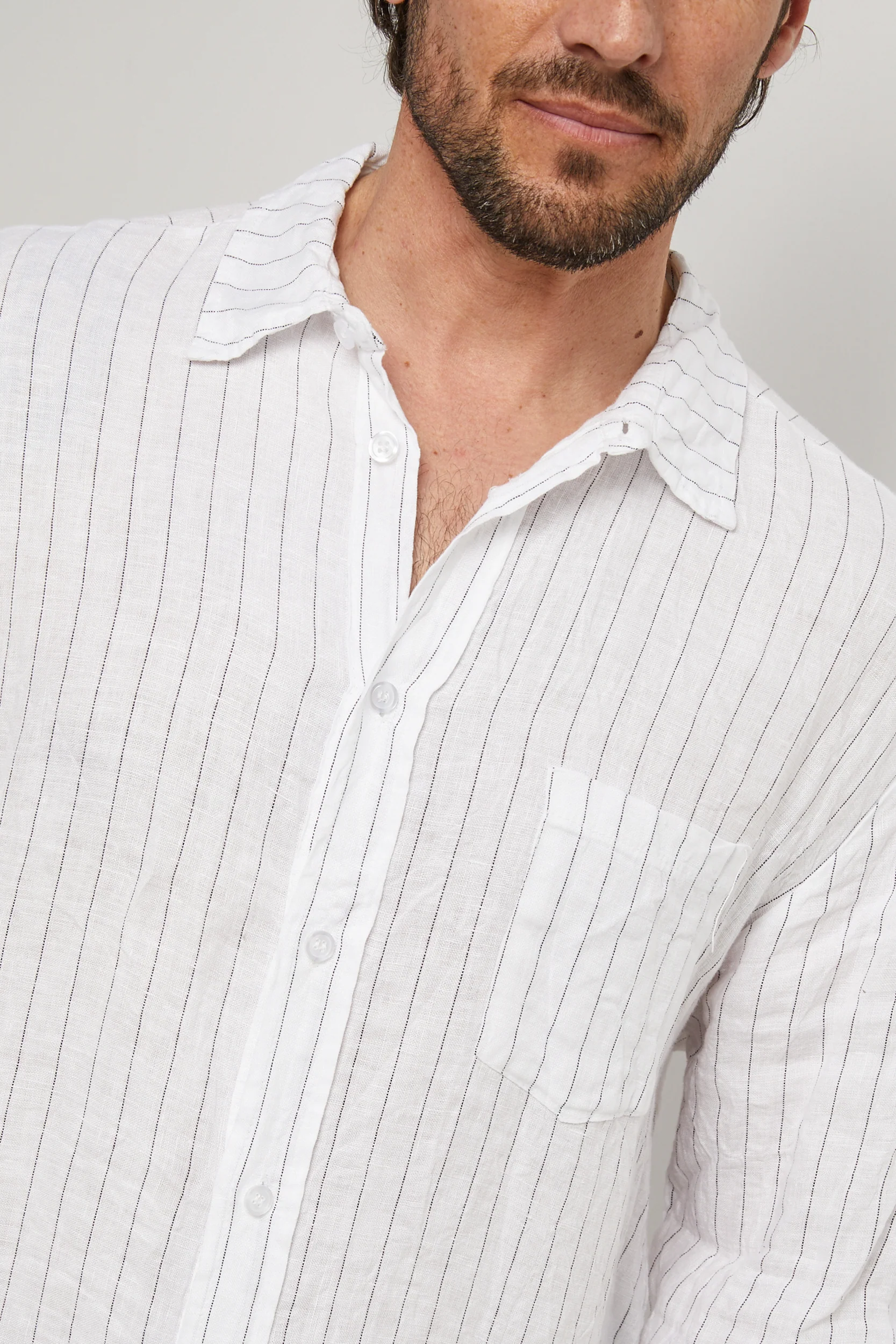 Chemise - Blanc - Homme - Image 5