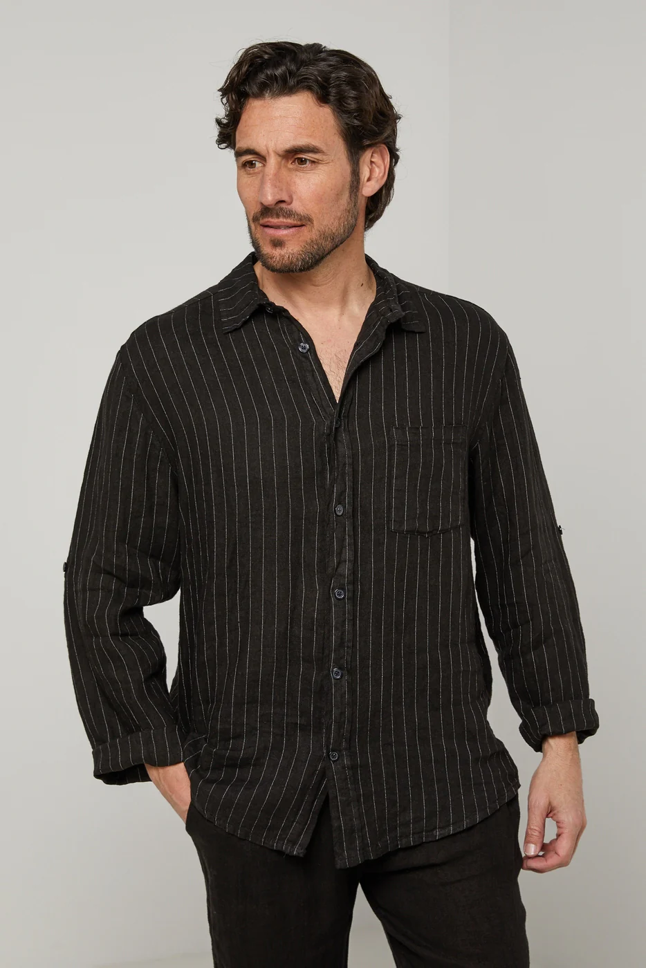 Chemise - Noir - Homme - Image 3