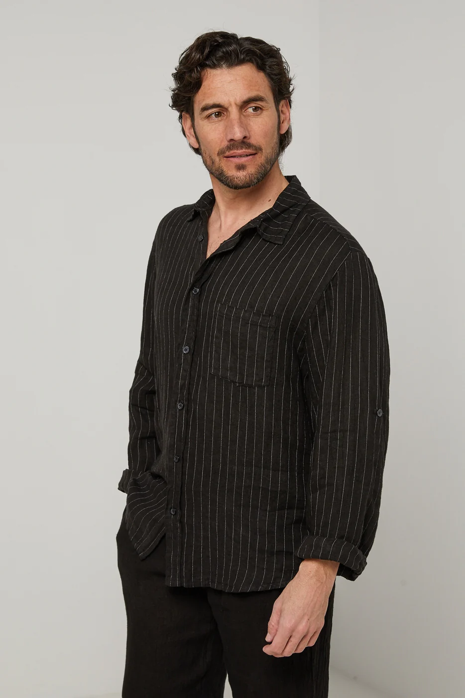 Chemise - Noir - Homme - Image 4