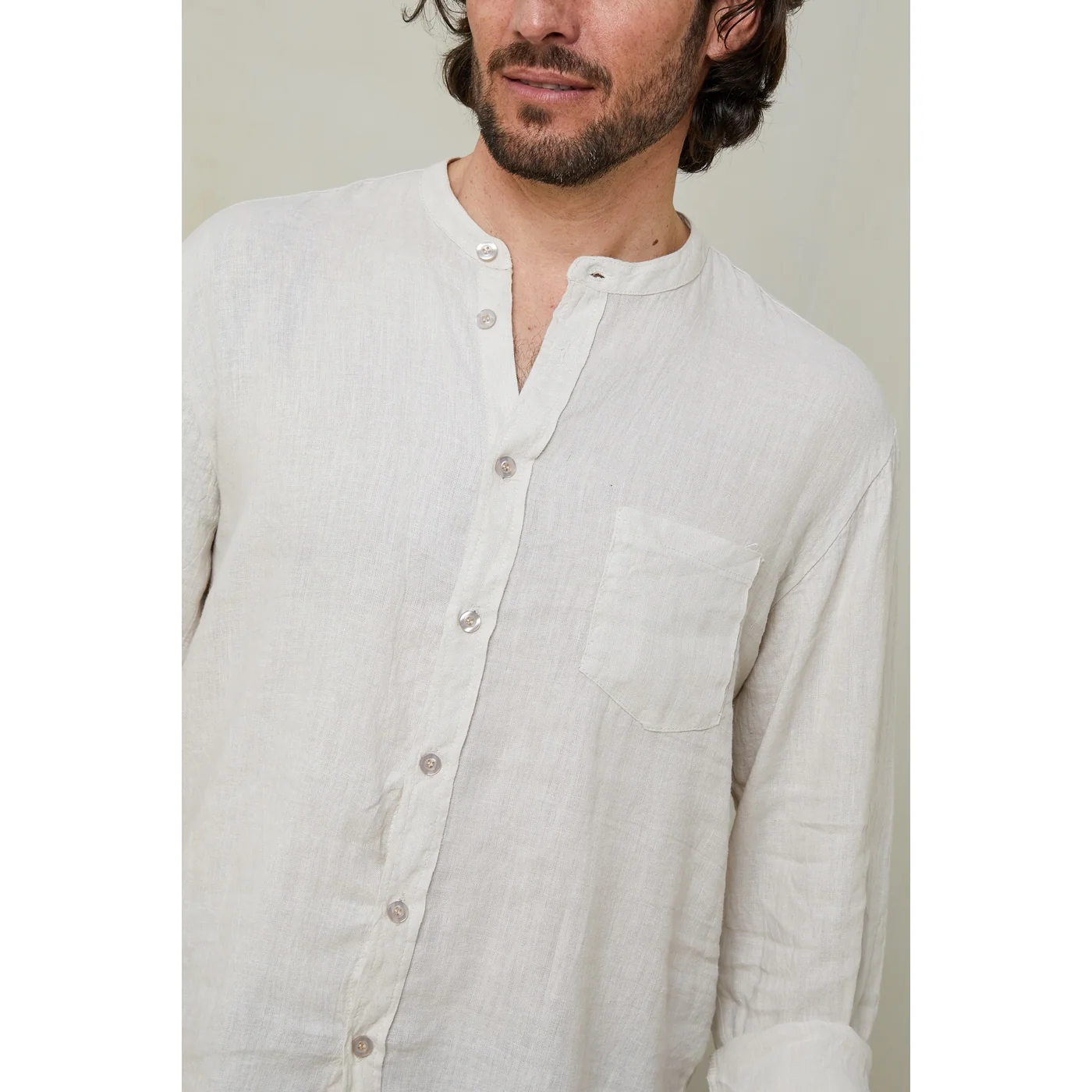 Chemise - Beige - Homme - Image 2