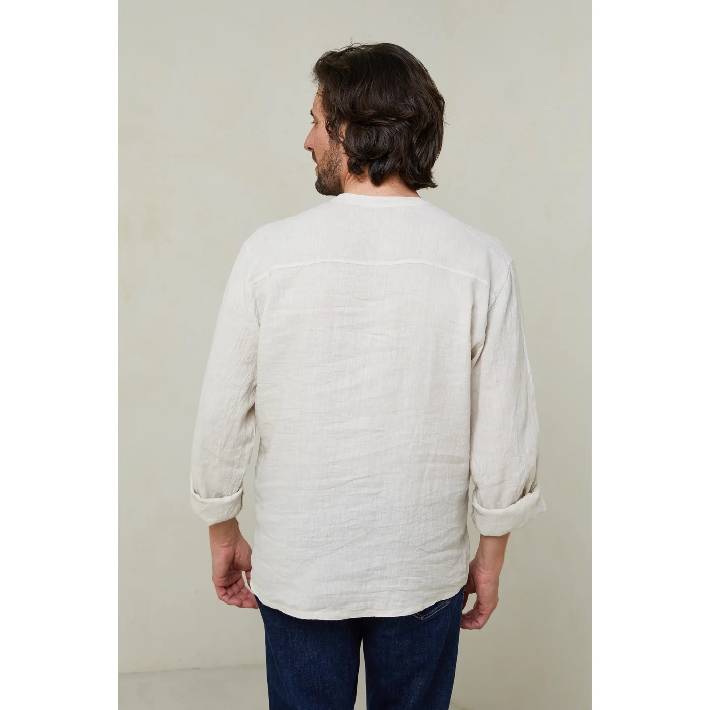 Chemise - Beige - Homme - Image 3