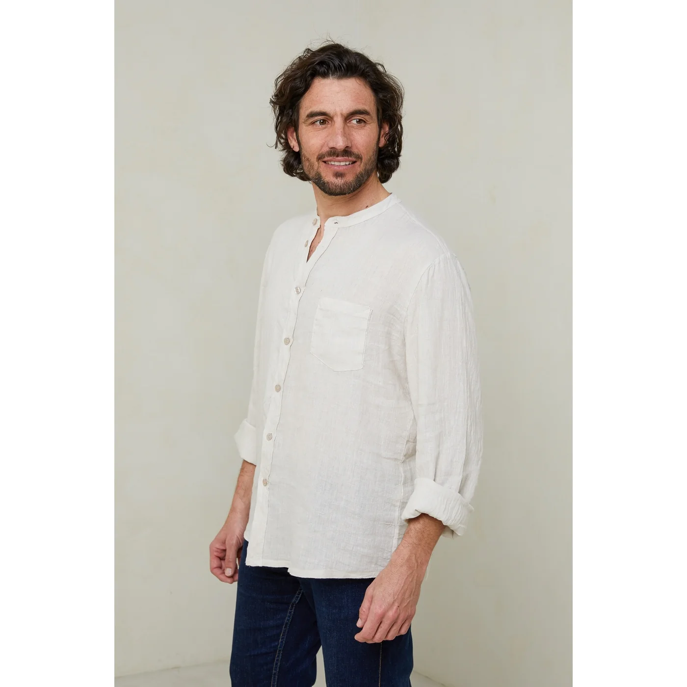 Chemise - Beige - Homme - Image 4