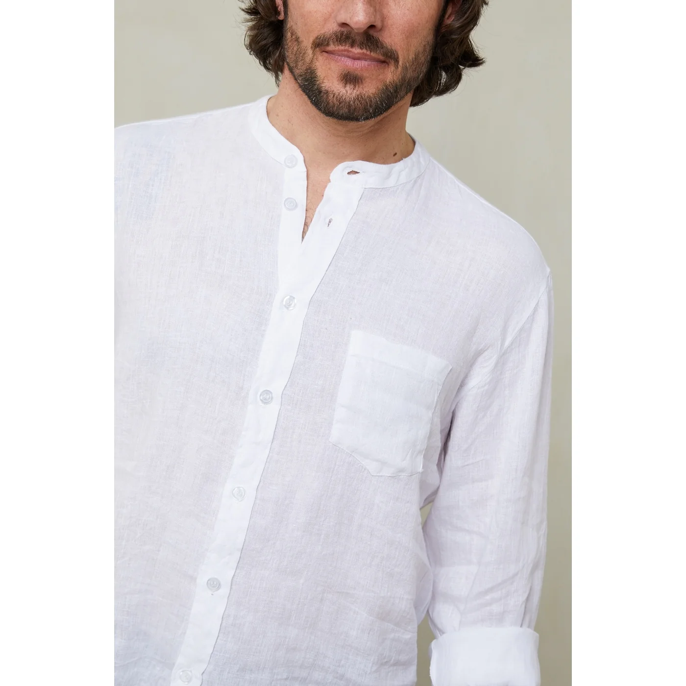 Chemise - Blanc - Homme - Image 2