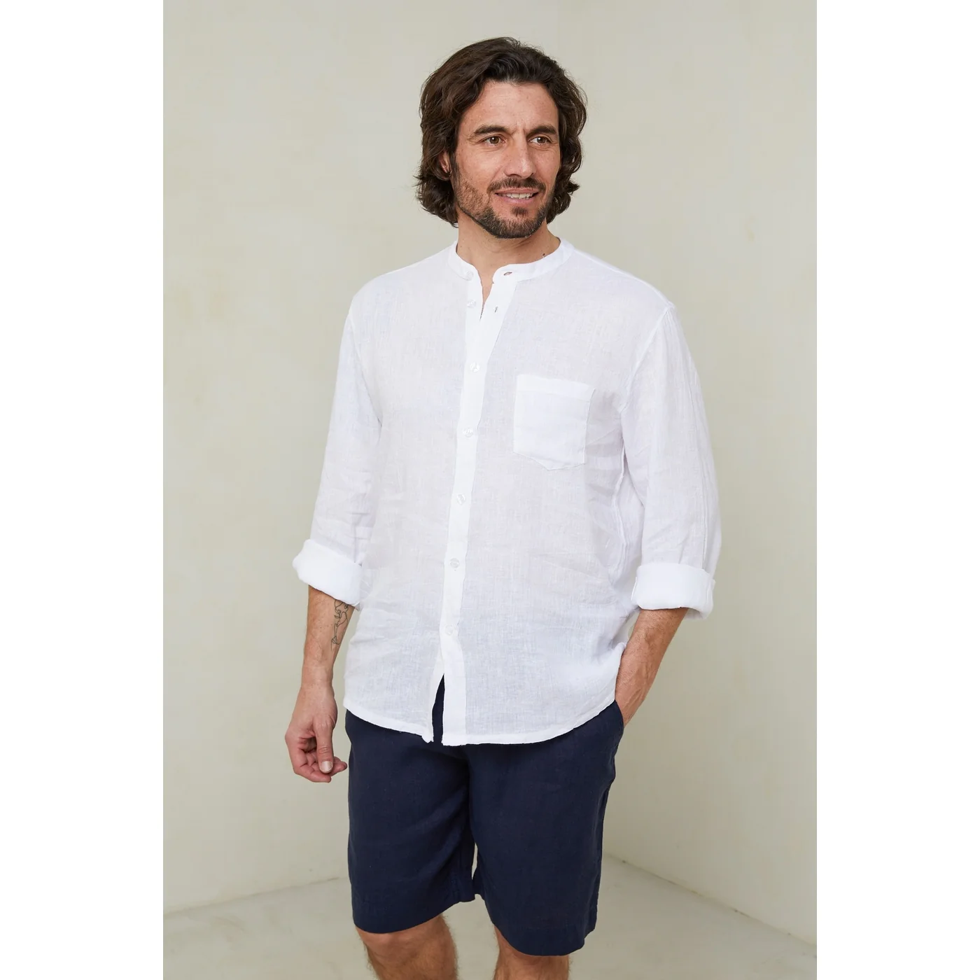 Chemise - Blanc - Homme - Image 5